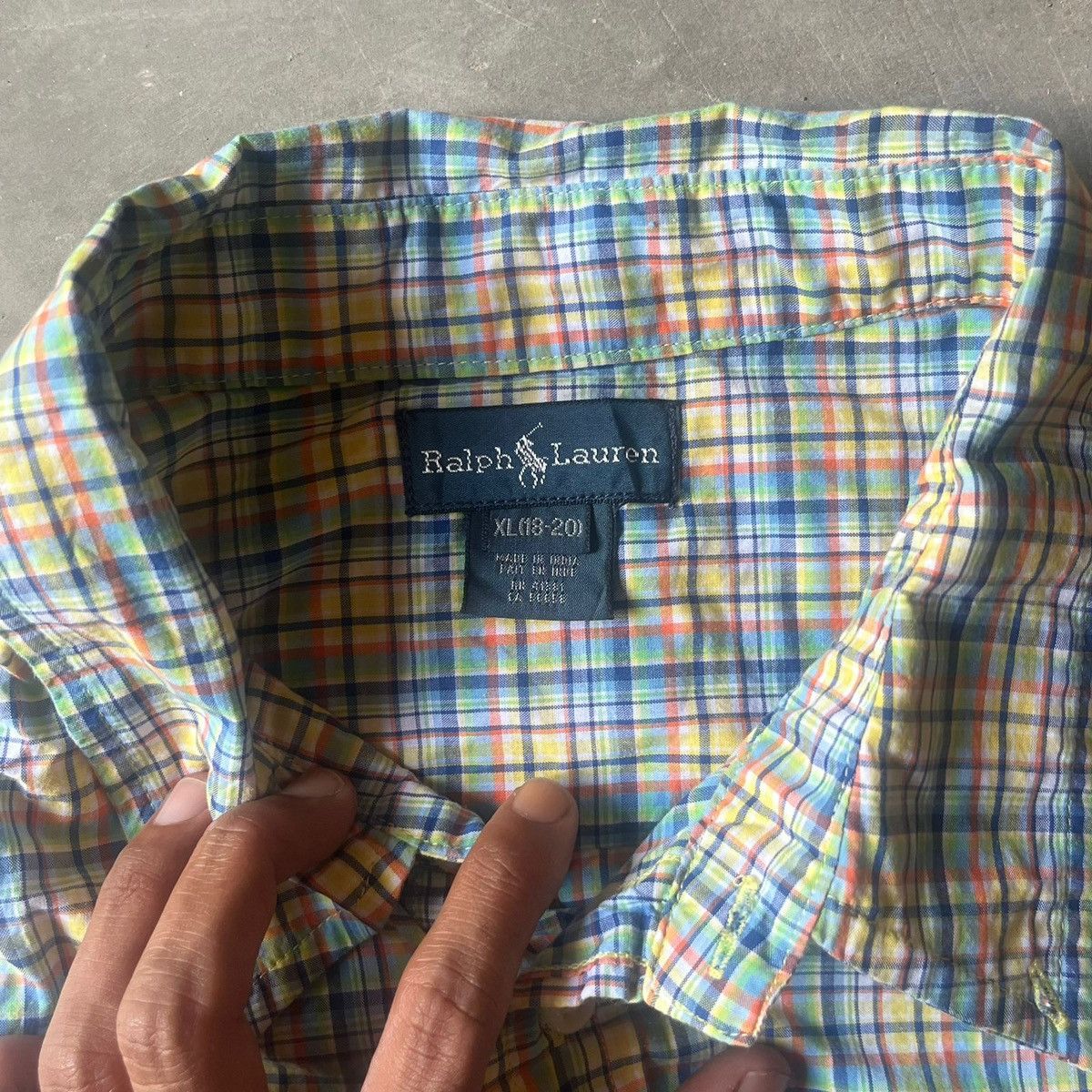 Polo Ralph Lauren × Ralph Lauren Ralph Lauren Plaid Multicolor Shirt Size XL Boy Size US XL / EU 56 / 4 - 4 Thumbnail