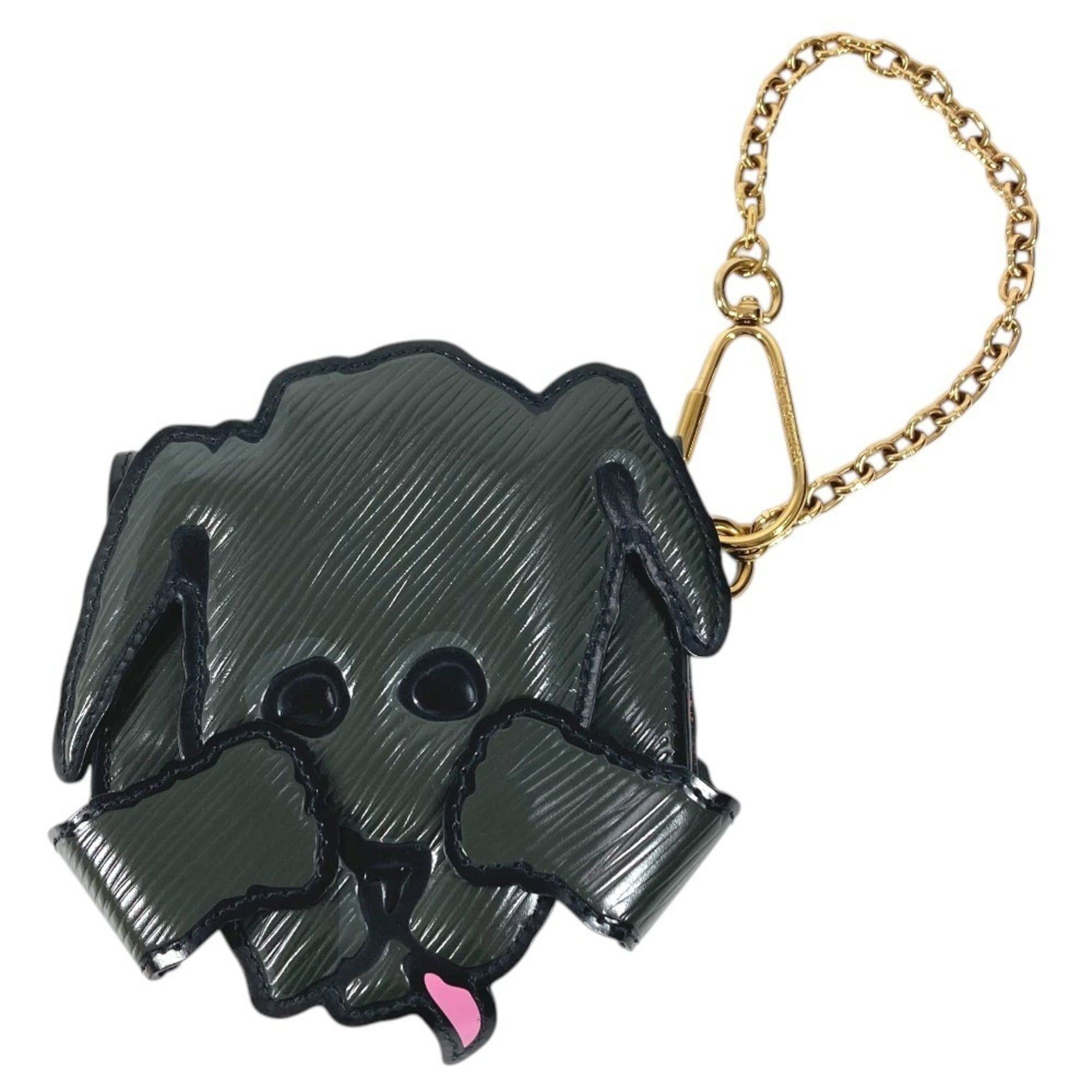 Louis Vuitton LOUIS VUITTON M63897 Epi Catgram Dog Card Holder, Pass Case, Chain Keychain, Accessory, Bag Charm, Business Holder/Card Leather, Men's, Women's, Black Size ONE SIZE - 1 Thumbnail