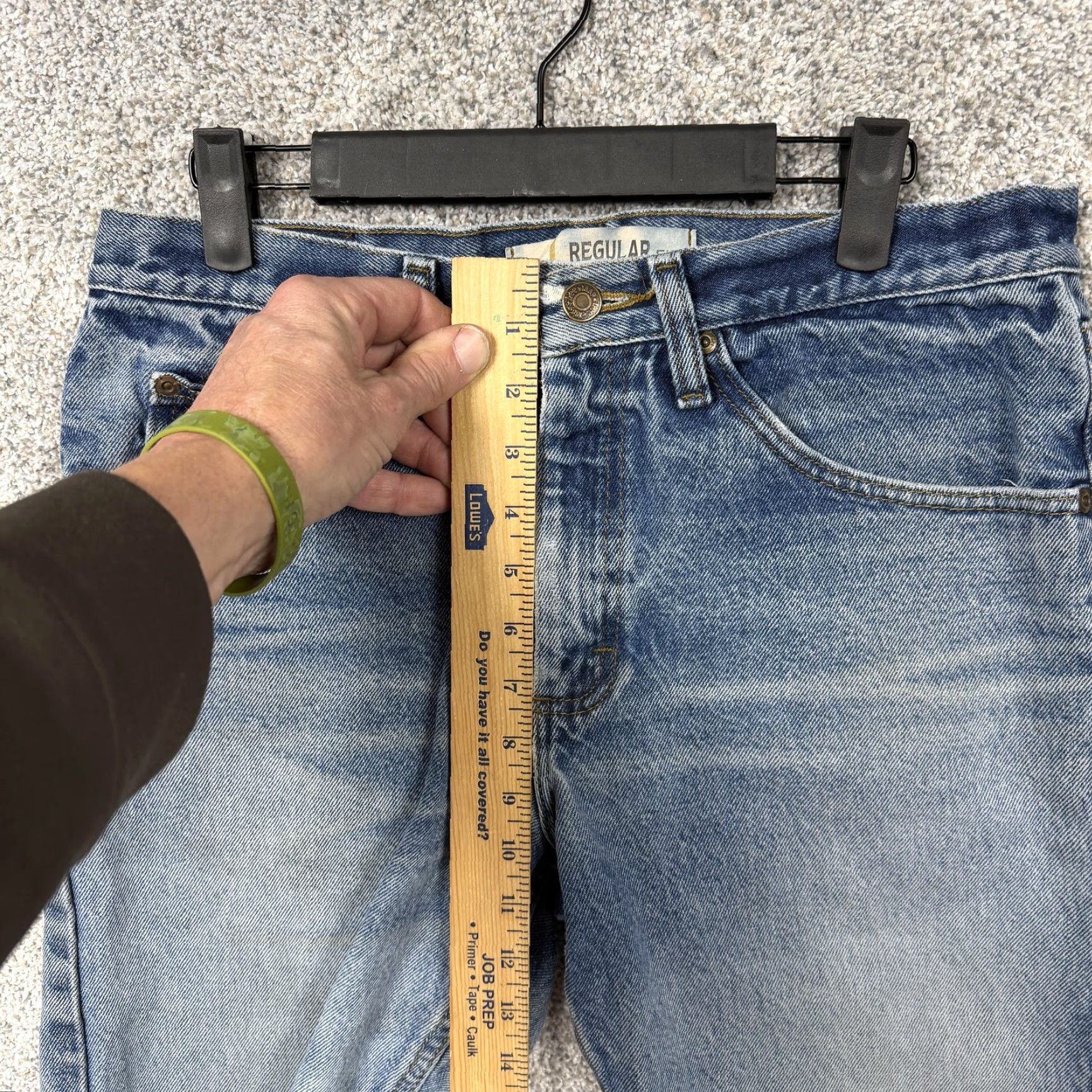 Lee Lee Bermuda Shorts Men 32 Regular Fit Distressed Denim Bermuda Shorts Blue Medium Wash 5-Pocket Design Pocketed Zip Fly Casual Streetwear Size US 32 / EU 48 - 5 Thumbnail
