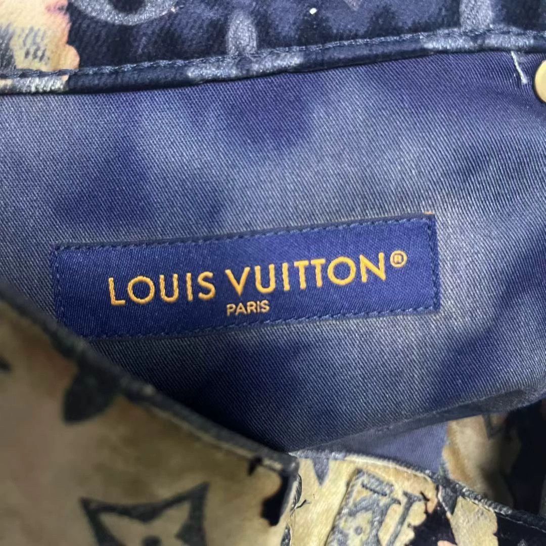 Louis Vuitton multicolor faded cloud pattern denim pants Size US 31 - 3 Thumbnail