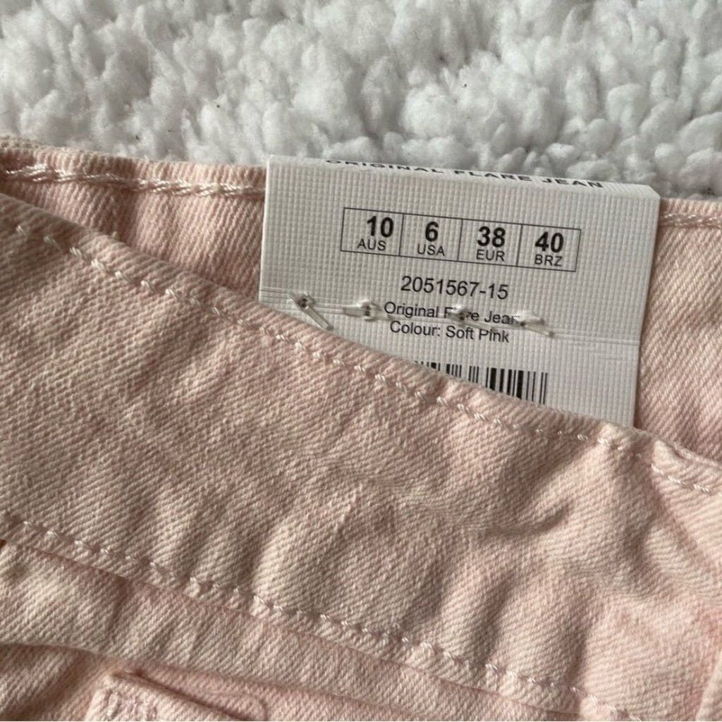 Cotton On Cotton On Original Flare Jean in Soft Pink size 6 Size 28" / US 6 / IT 42 - 8 Thumbnail