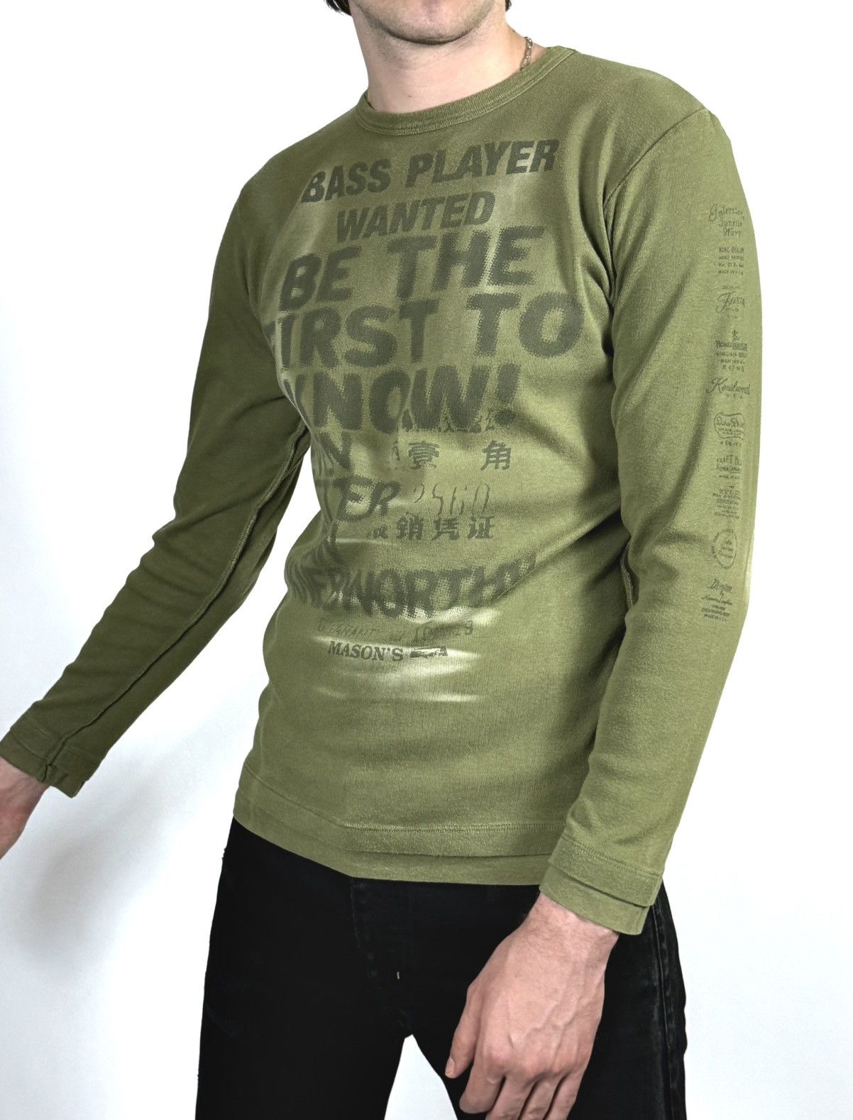 Mason's Vintage Y2k Mason’s Grunge Japanese Long Sleeve Shirt Size US L / EU 52-54 / 3 - 4 Thumbnail