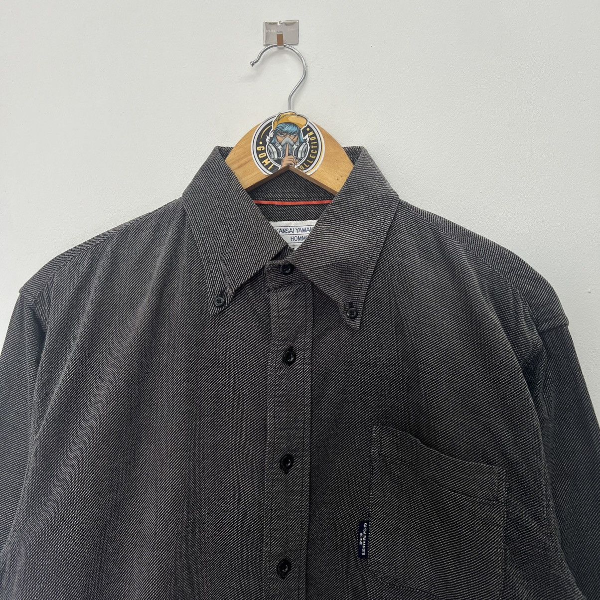 Designer × Kansai Yamamoto × Vintage Vintage Kansai Yamamoto Homme Corduroy Button Up Shirt Size US L / EU 52-54 / 3 - 2 Thumbnail