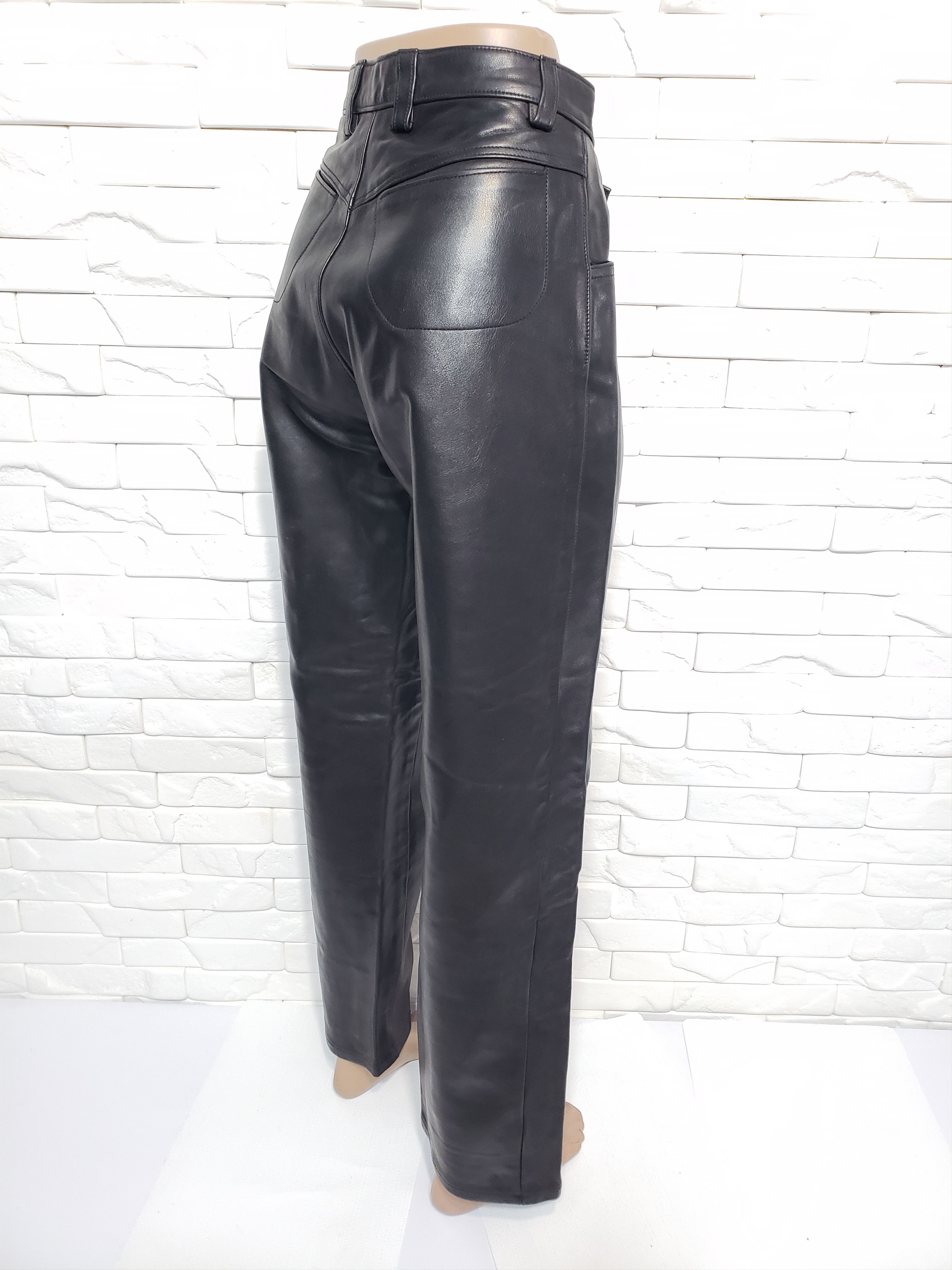 Genuine Leather Men's leather pants. Size US 34 / EU 50 - 6 Thumbnail