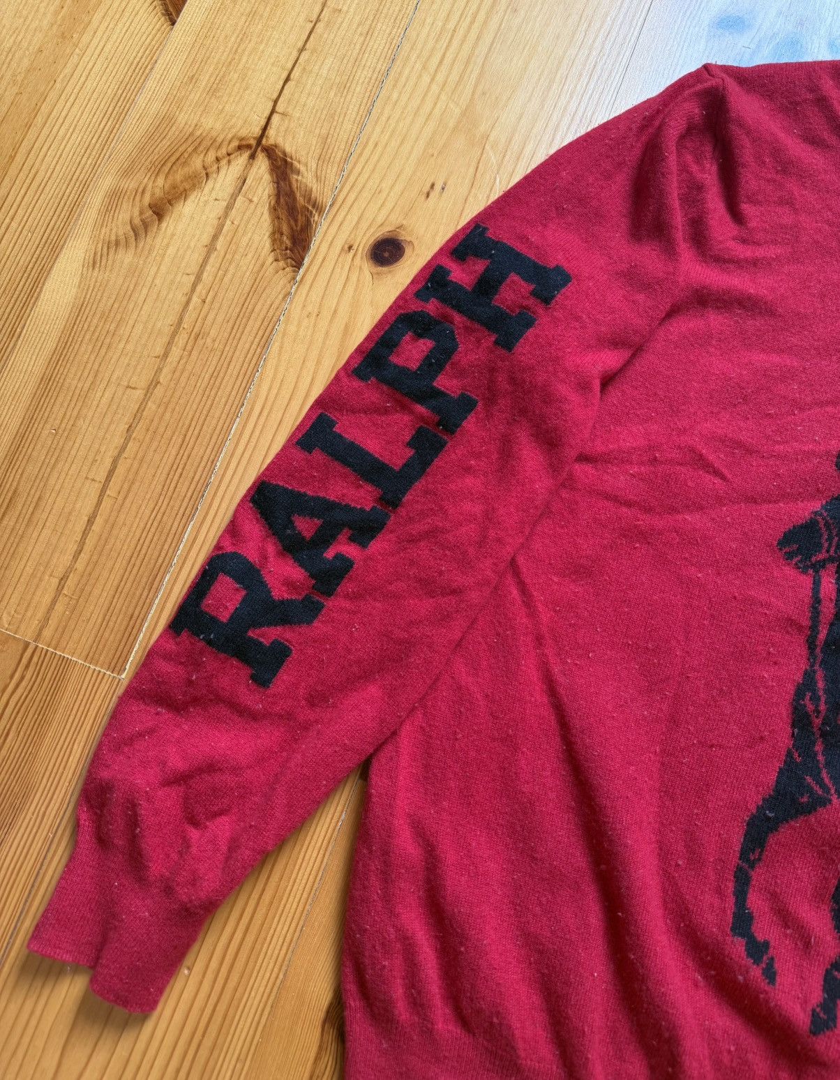 Polo Ralph Lauren × RRL Ralph Lauren × Ralph Lauren Polo Ralph Lauren Big Logo Wool Knit Sweater Size US L / EU 52-54 / 3 - 6 Thumbnail
