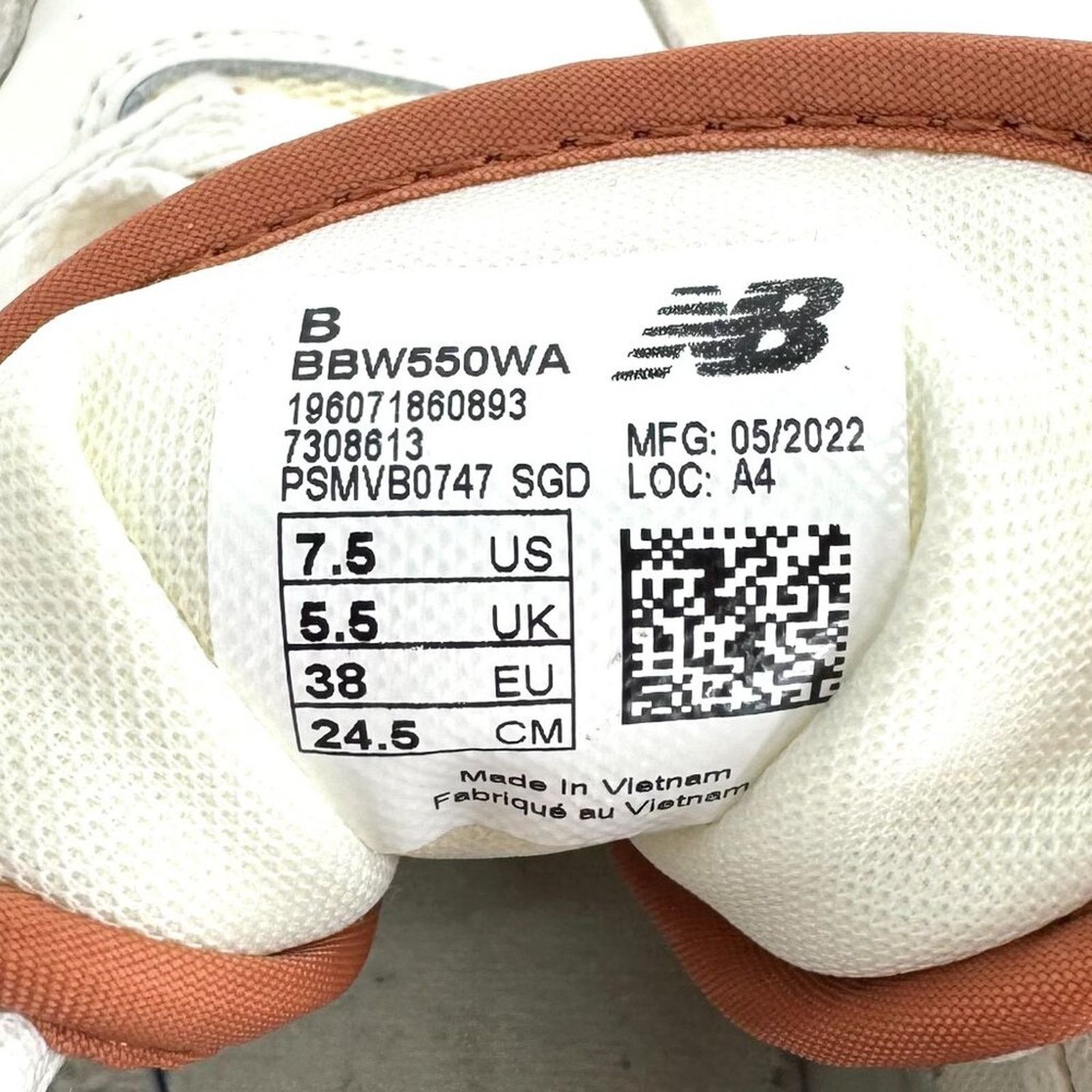 New Balance New Balance 550 Au Lait Sneakers Beige Burnt Orange Size 7.5 Size US 7.5 / IT 37.5 - 9 Thumbnail