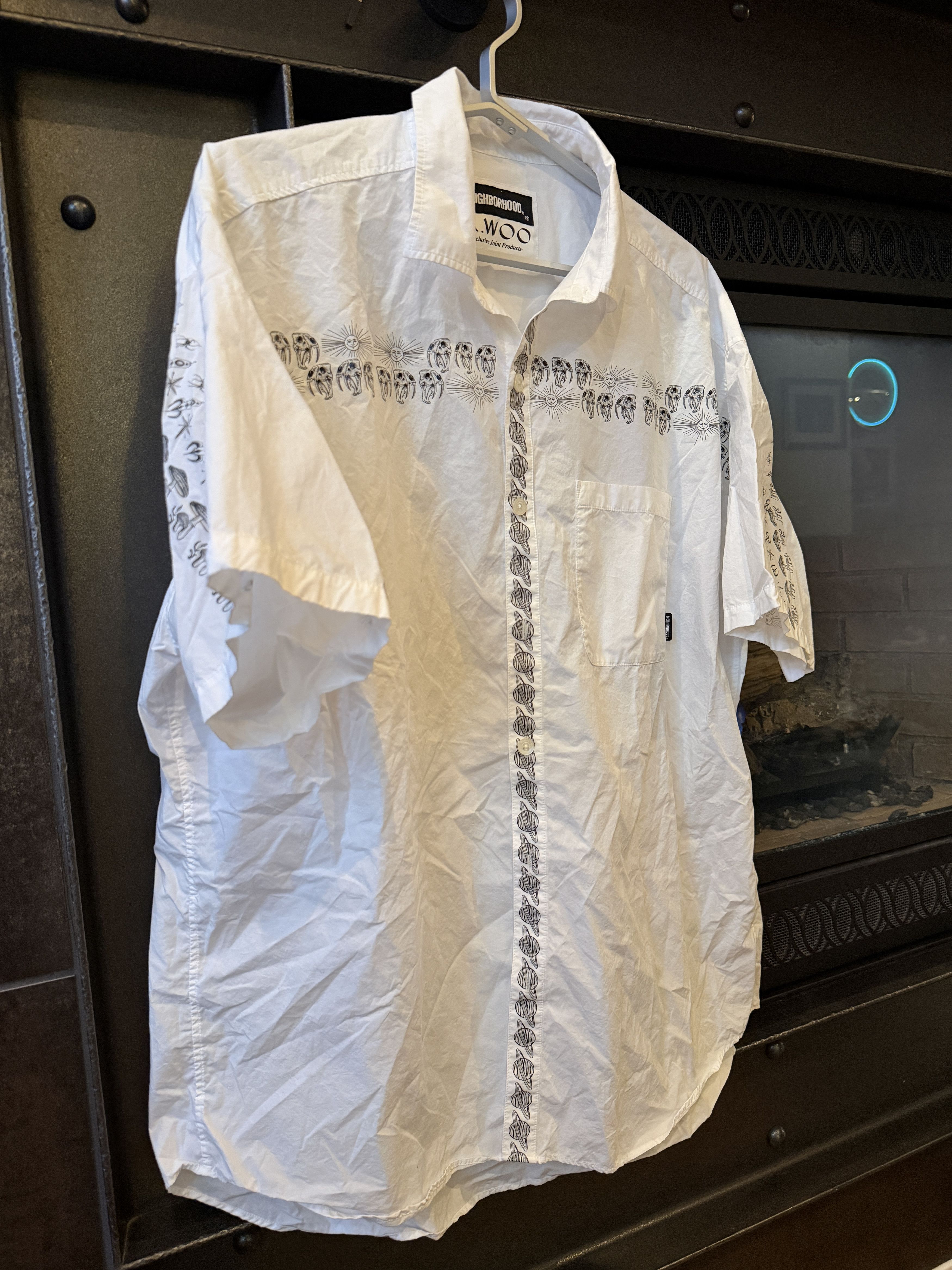RARE!! NEIGHBORHOOD X DR. WOO Short sleeve button up XL