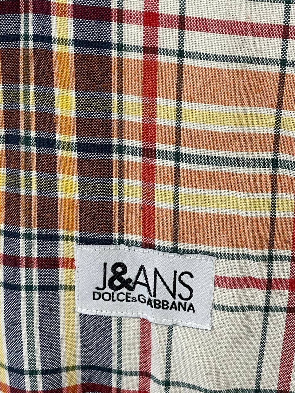 Dolce & Gabbana Vintage Dolce & Dabbana Luxury Button Up Checked Shirt Size US M / EU 48-50 / 2 - 9 Thumbnail