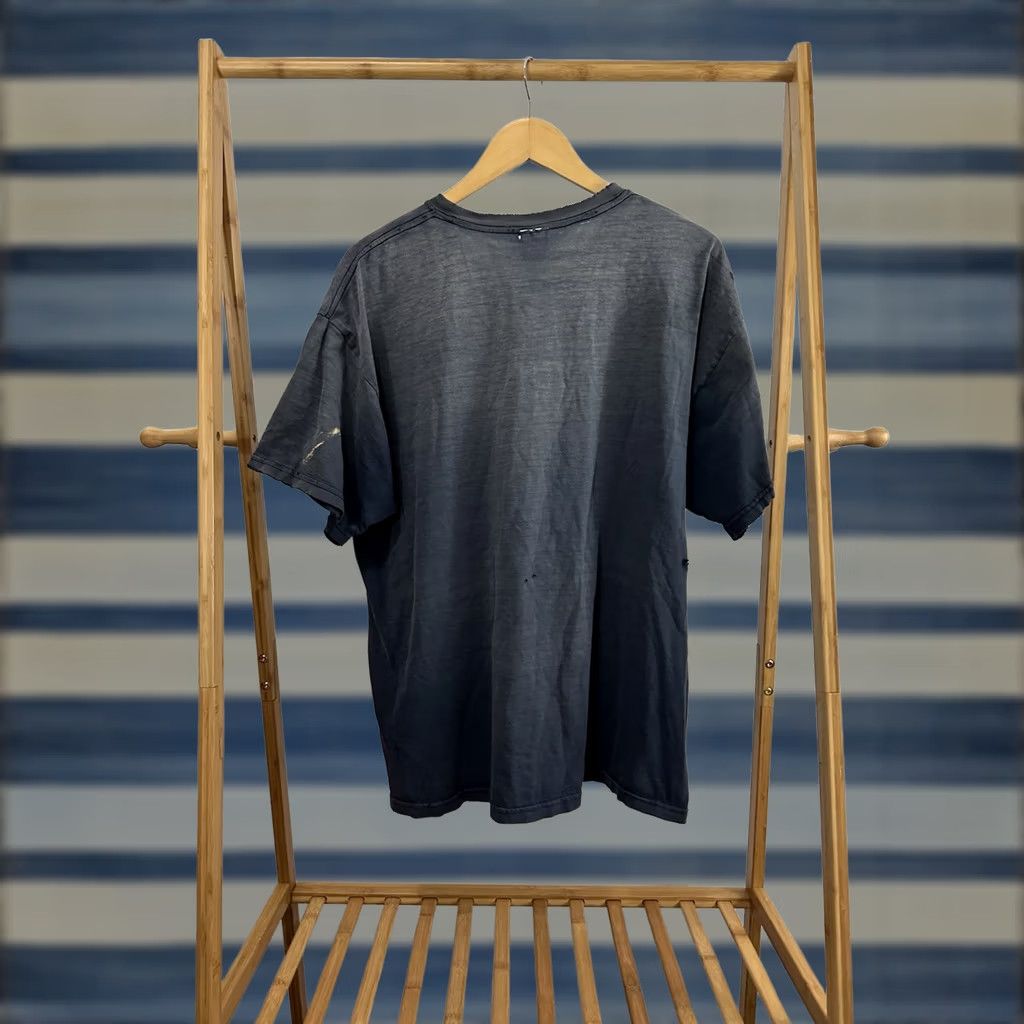 Gildan VTG Sun Gradient Thrashed Distressed Worn Work T-Shirt XL Gildan Blue Men Short Sleeve Shirt Size US XL / EU 56 / 4 - 1 Thumbnail