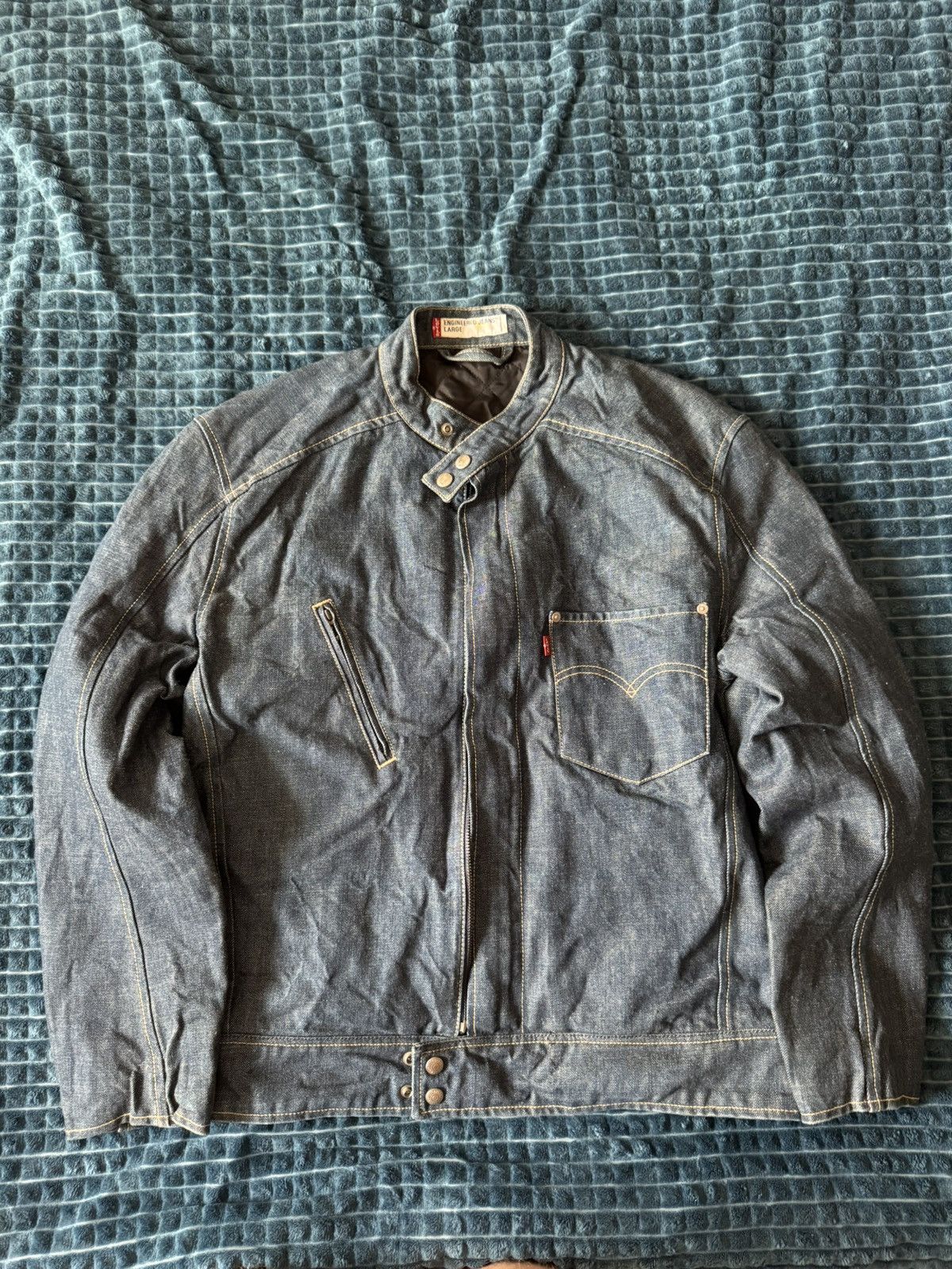 Levi's Vintage Clothing Vintage Levis Engineered Jeans Denim Jacket Size US L / EU 52-54 / 3 - 1 Thumbnail