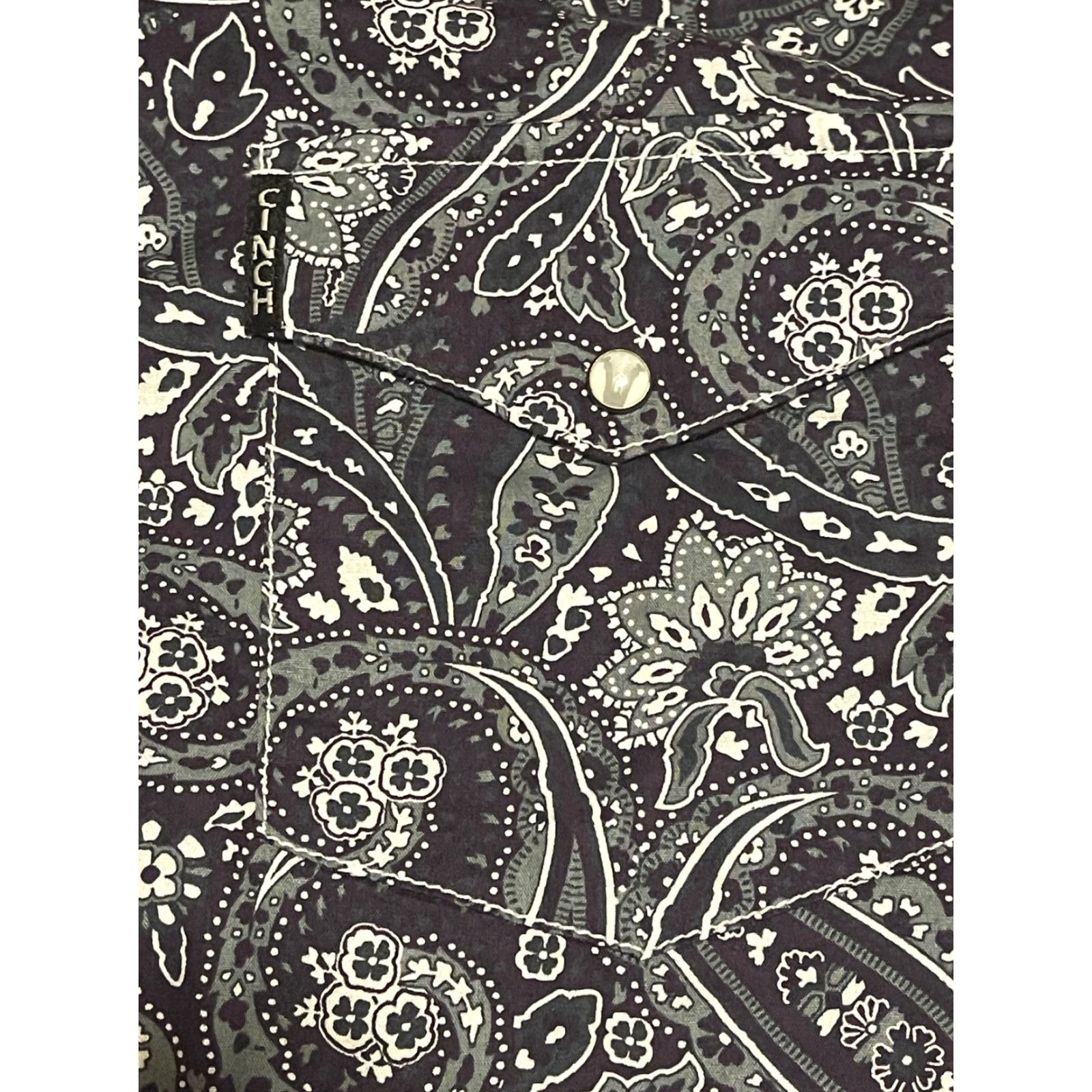 Vintage Cinch Shirt Men’s S Green Paisley Long Sleeve Pearl Snap Button Casual Western Cowboy Size US S / EU 44-46 / 1 - 4 Thumbnail