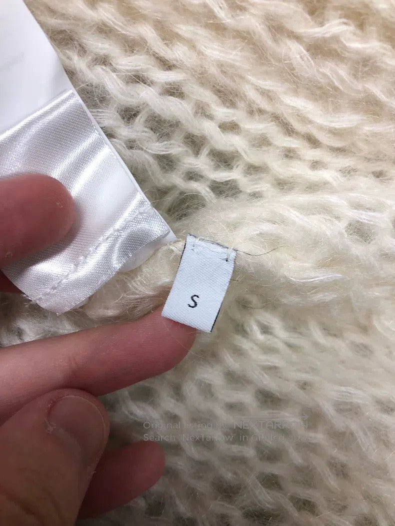 Loewe Loewe Beige logo single-breasted knit cardigan Size S / US 4 / IT 40 - 6 Thumbnail
