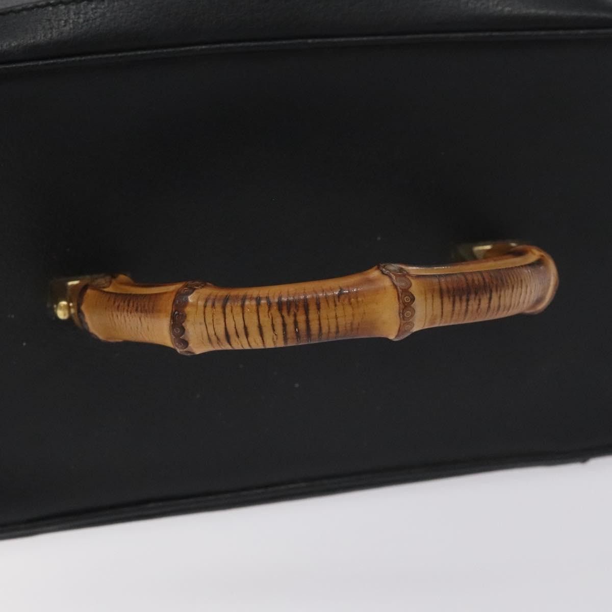 Gucci GUCCI Bamboo Handbag Leather Black Gold 013 122 013 122 Size ONE SIZE - 7 Thumbnail