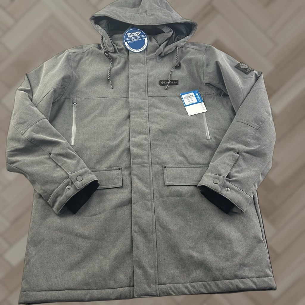Vintage VINTAGE Columbia Parka Shirt Mens L Gray 180 Smooth/Cozy? Size US L / EU 52-54 / 3 - 1 Thumbnail