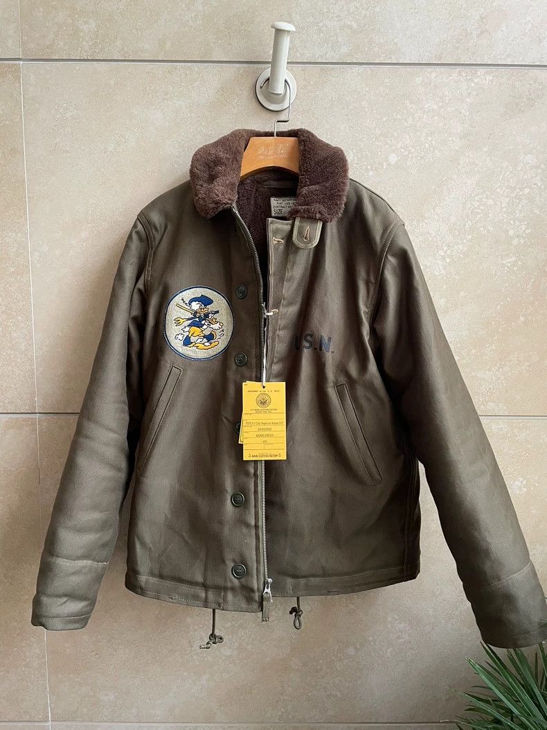 Freewheelers freewheelers VF-17 New Back Painting N1 Alpaca Jacket 2502- Size US XXS / EU 40 - 1 Thumbnail