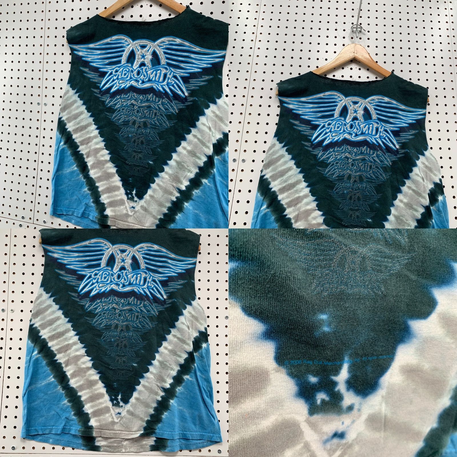 Liquid Blue VINTAGE Liquid Blue shirt Mens S sleeveless Aerosmith Band 20x23.5 Blue Cotton Crew Neck Shirt Mens Boys? Size US S / EU 44-46 / 1 - 10 Thumbnail