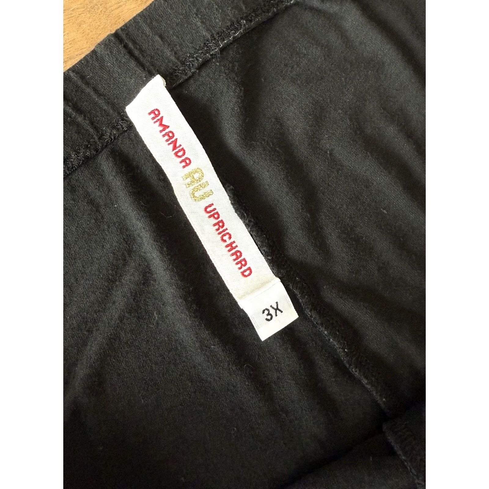 Amanda Uprichard Amanda Uprichard Womens Black High Rise Elastic Waist Slim Ankle Legging Size 3X Size 24" / US 00 / IT 34 - 3 Thumbnail
