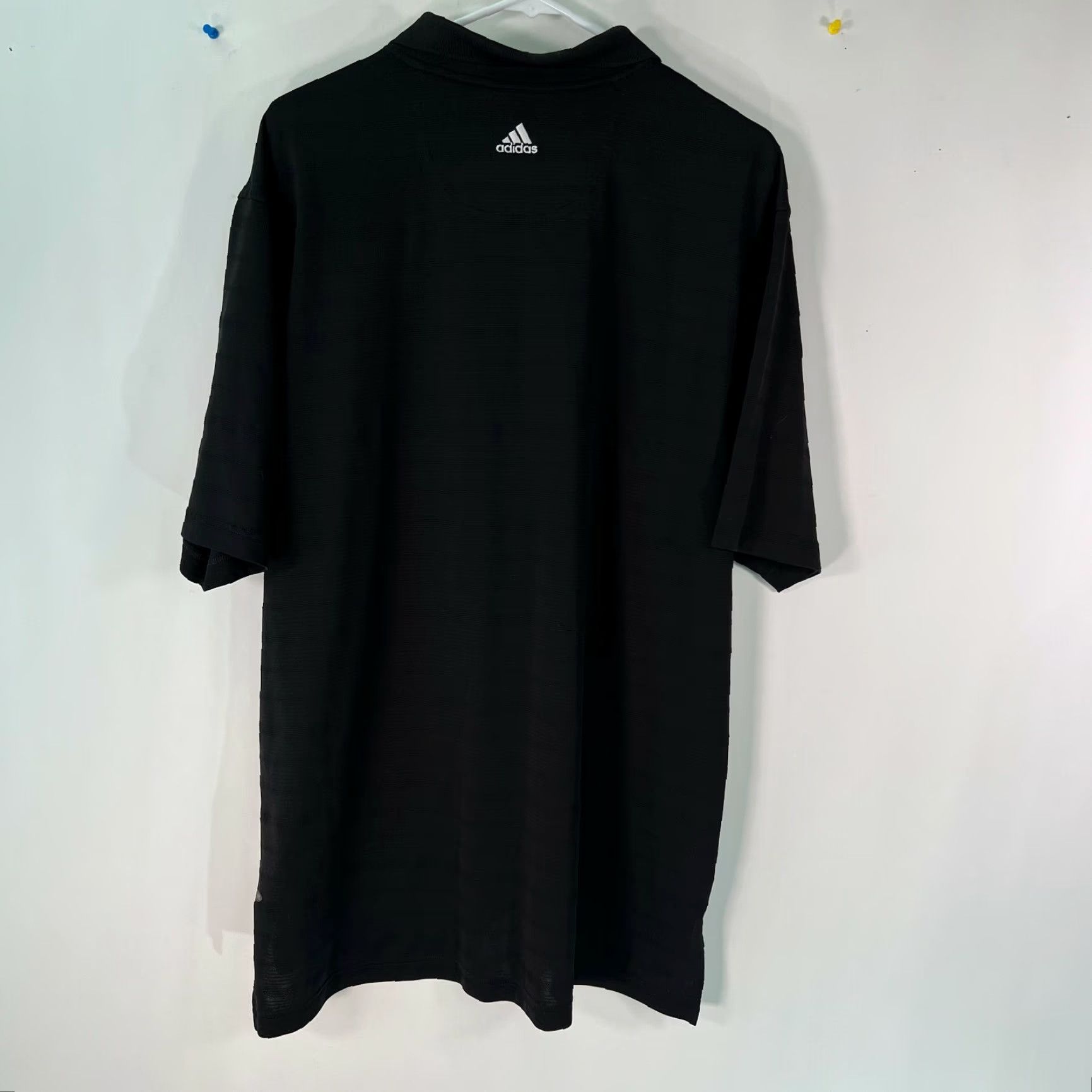 Adidas Adidas Polo Shirt Mens Short Sleeve Collared Black Golf T Shirt Size XXL Size US XXL / EU 58 / 5 - 2 Thumbnail