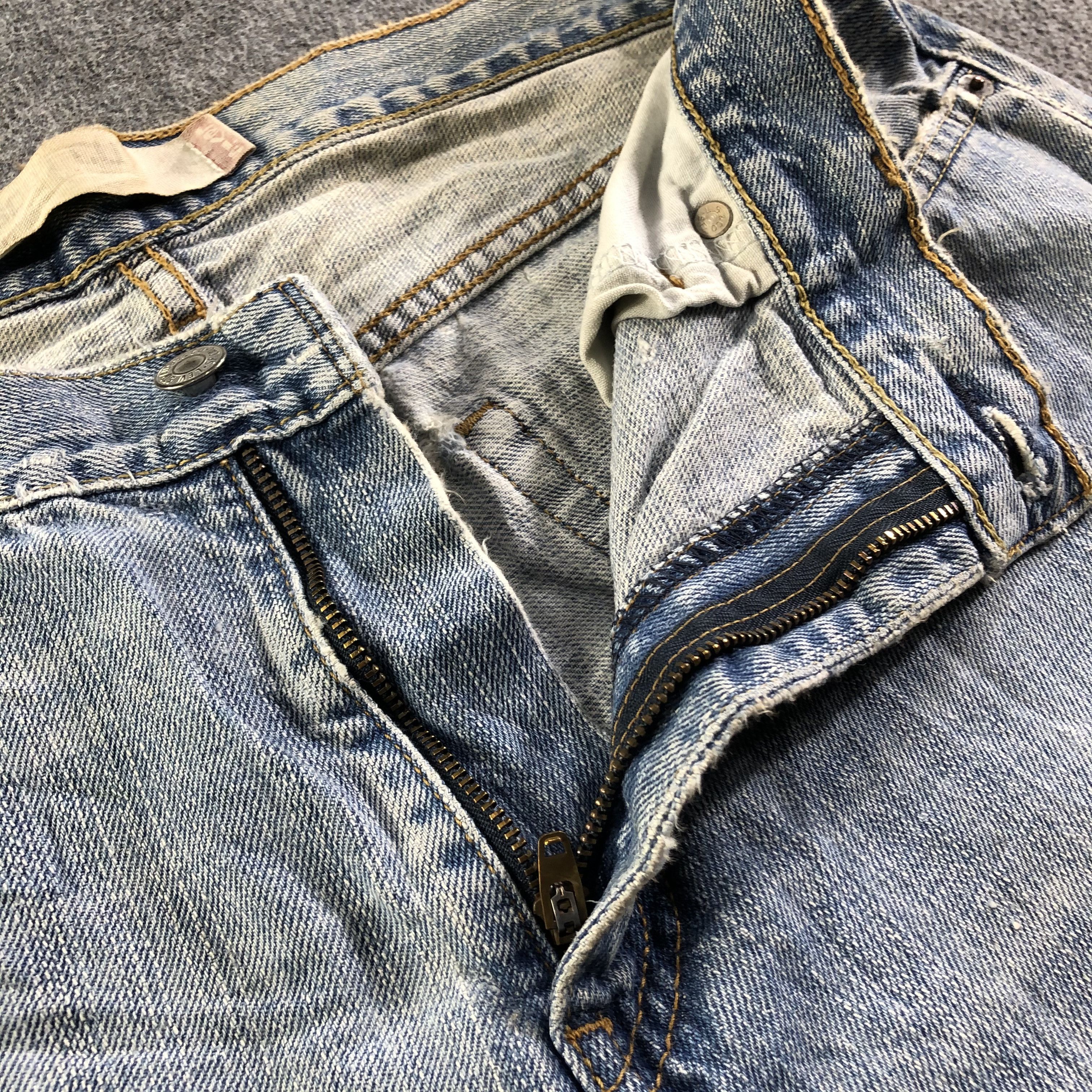 Levi's Vintage Levis 527 Mini Flared Jeans-J4299 Size US 35 - 10 Thumbnail