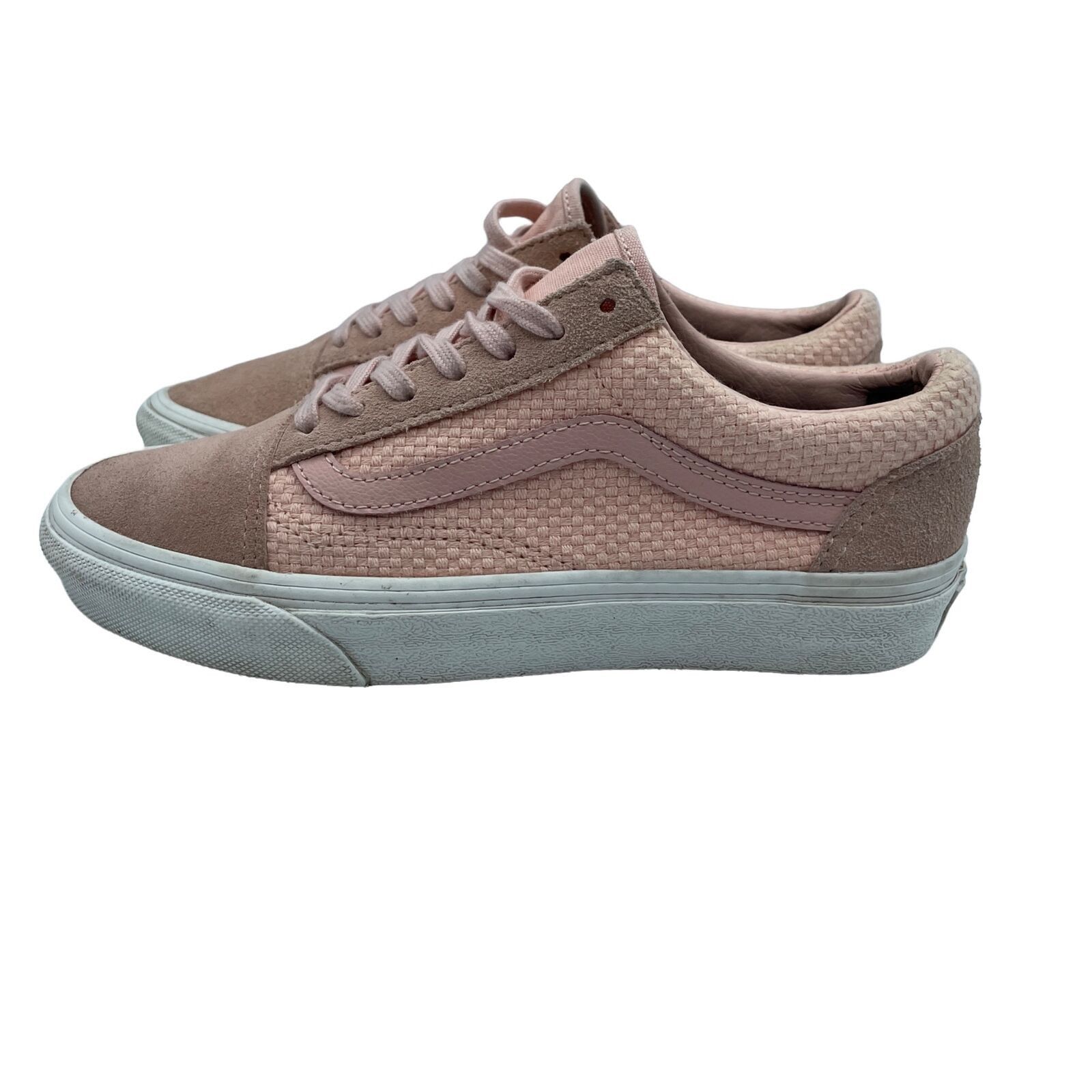 Vans Vans Old Skool Low Pink Canvas Shoes Casual Skate Womens 5.5 Size US 5.5 / IT 35.5 - 1 Thumbnail