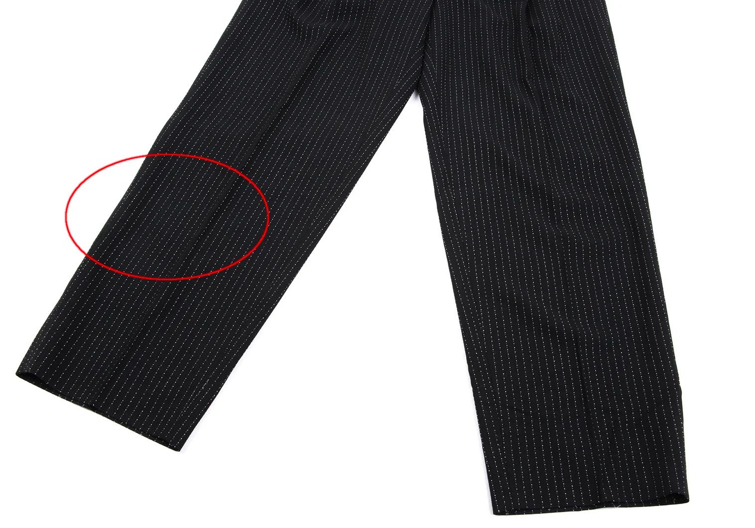 Jean Paul Gaultier Wool Stitch Stripe Tuck Pants in Black and Off-White Size US 32 / EU 48 - 6 Thumbnail