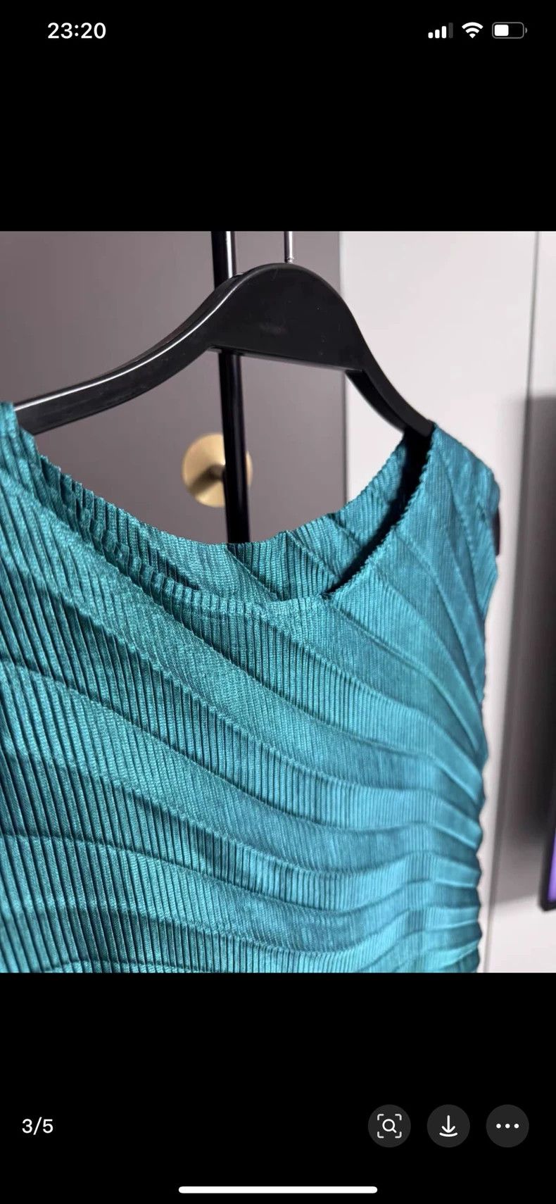 Issey Miyake Issey Miyake size:2 Peacock blue annual ring water ripple Size S / US 4 / IT 40 - 3 Thumbnail