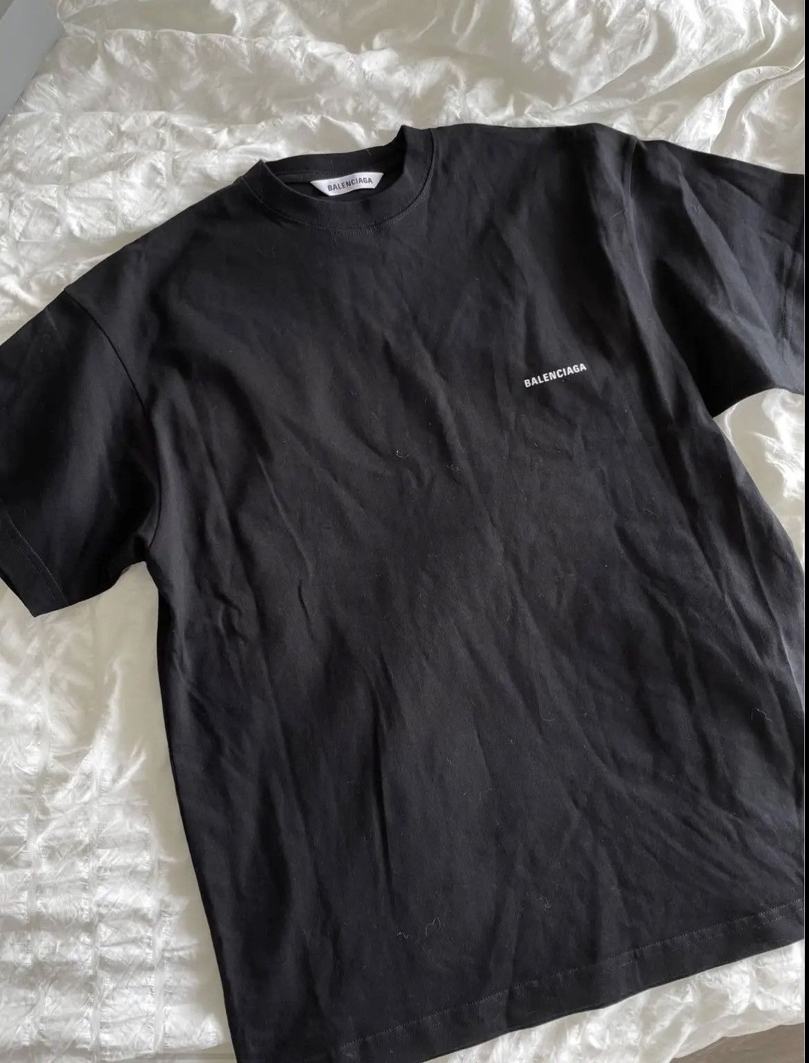 Balenciaga Balenciaga Black Logo Tshirt Size M / US 6-8 / IT 42-44 - 2 Thumbnail