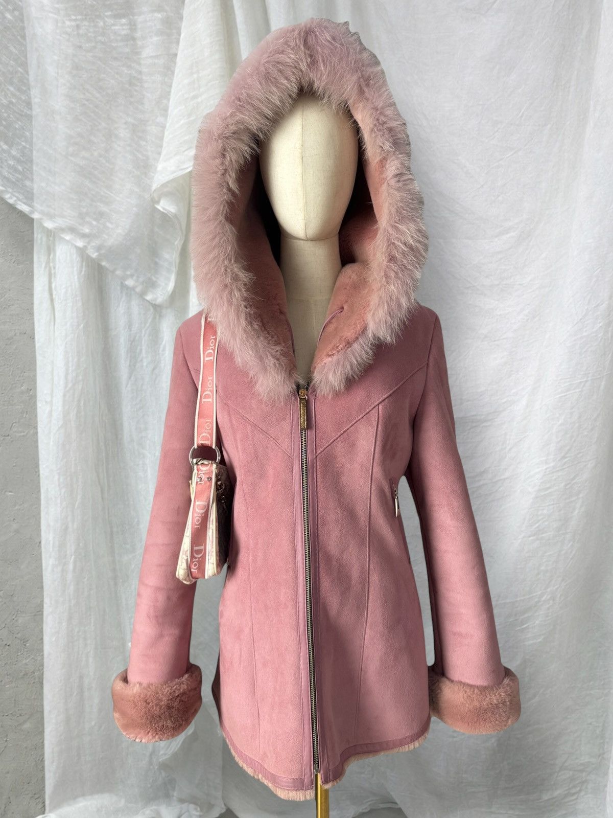 Hysteric Glamour Y2K Romantic Vintage Real Fur Details Shearling Coat Size S / US 4 / IT 40 - 1 Thumbnail