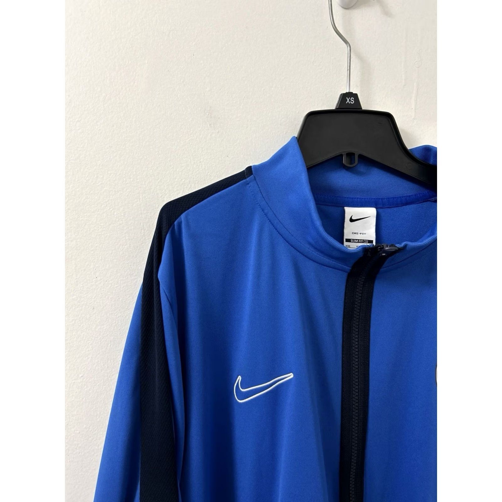 Nike Nike Track Jacket Mens XXL Blue Slim Dri-Fit Full Zip 2XL Pro Combat Soccer Logo Jersey Casual Activewear Size US XXL / EU 58 / 5 - 4 Thumbnail