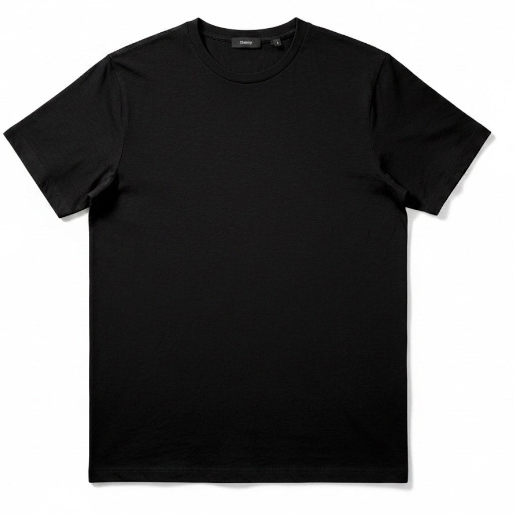 Theory Mens XL Black 100% Cotton SS T-Shirt Crew Neck