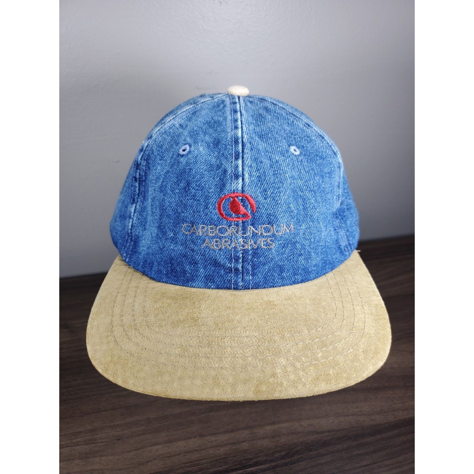 Vintage × Yupong Carborundum Abrasives Denim Hat Adjustable Cap Yupoong Size ONE SIZE - 3 Thumbnail