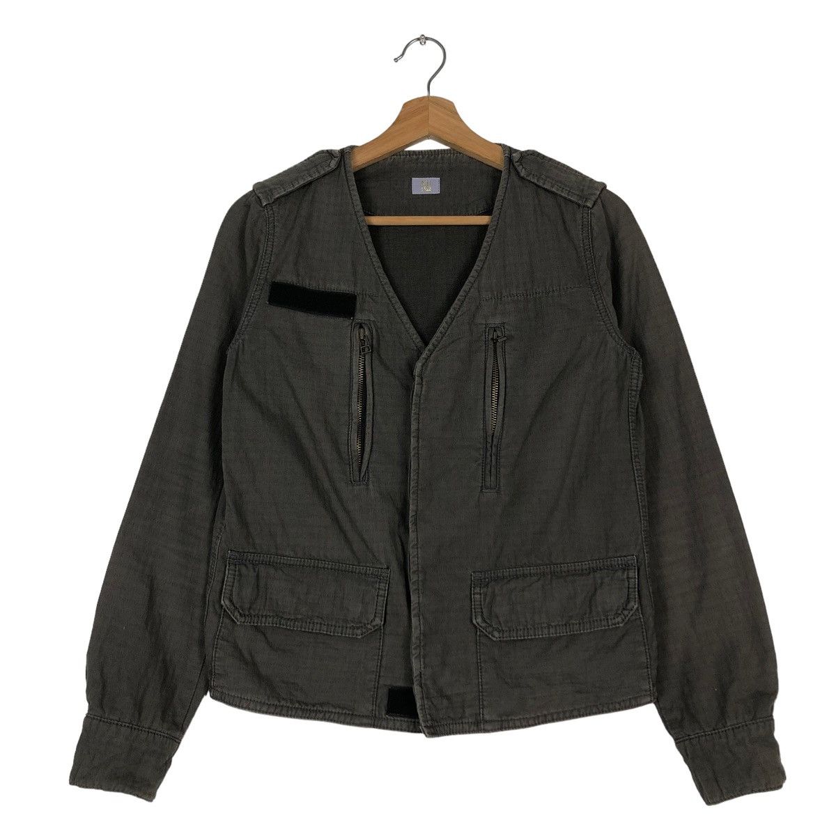 Japanese Brand 🔥CROPPED BIKER JACKET BONDAGE MILITARY NU JAPAN Size US M / EU 48-50 / 2 - 1 Thumbnail