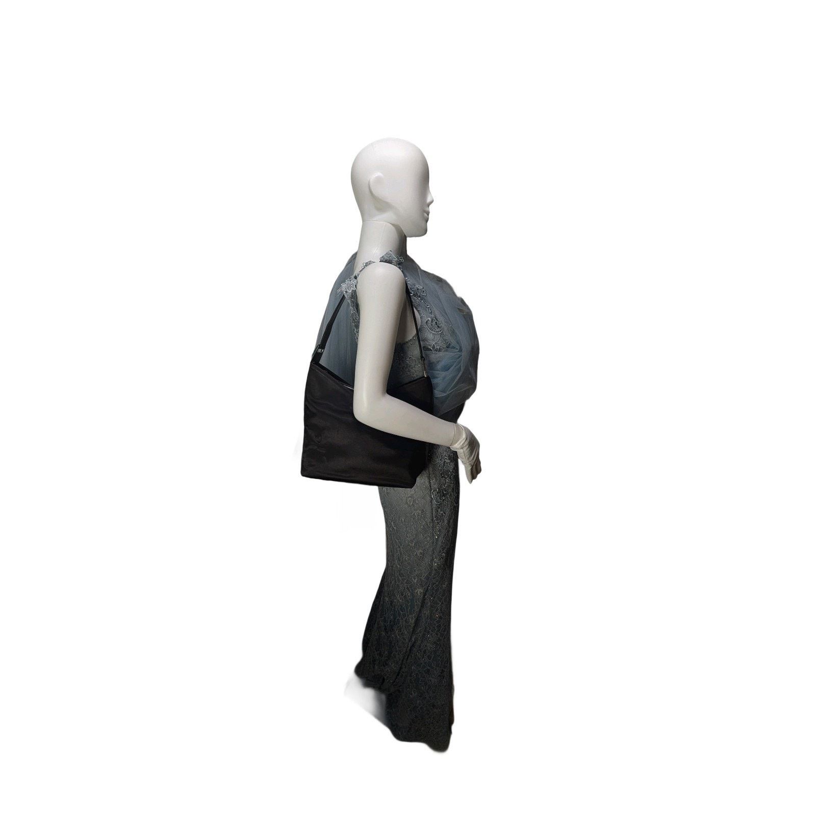 Gucci Gucci Hobo Bag Black Nylon Leather Shoulder Carry Stabilized Size ONE SIZE - 8 Thumbnail