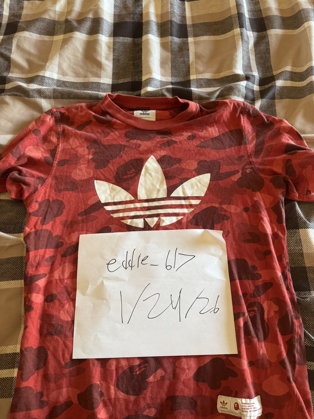 Bape Bape adidas t shirt Size US M / EU 48-50 / 2 - 6 Thumbnail
