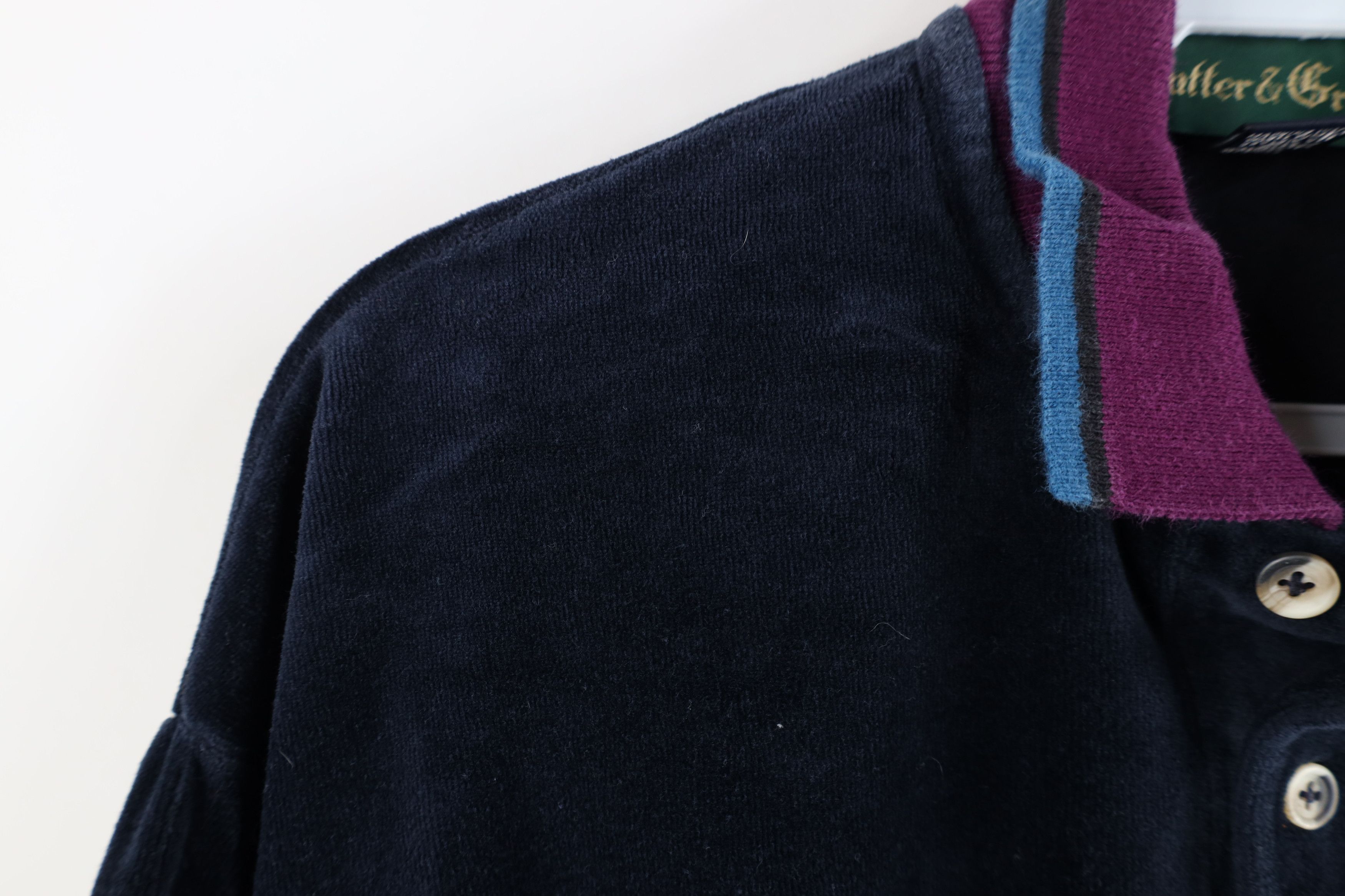 Vintage Vintage 90s Streetwear Collared Pullover Polo Shirt Blue USA Size US XL / EU 56 / 4 - 6 Thumbnail