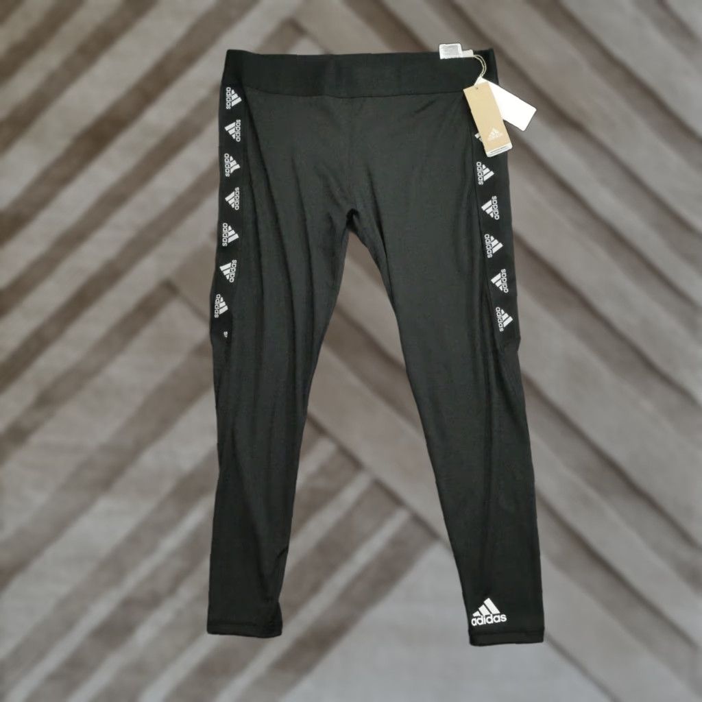 Adidas Adidas Tights Womens XL Black Aeroready Training Pants Skinny Leggings Athletic Yoga Gym & Training Womens XL Black Adidas Tights Size 40" / US 18 - 1 Thumbnail
