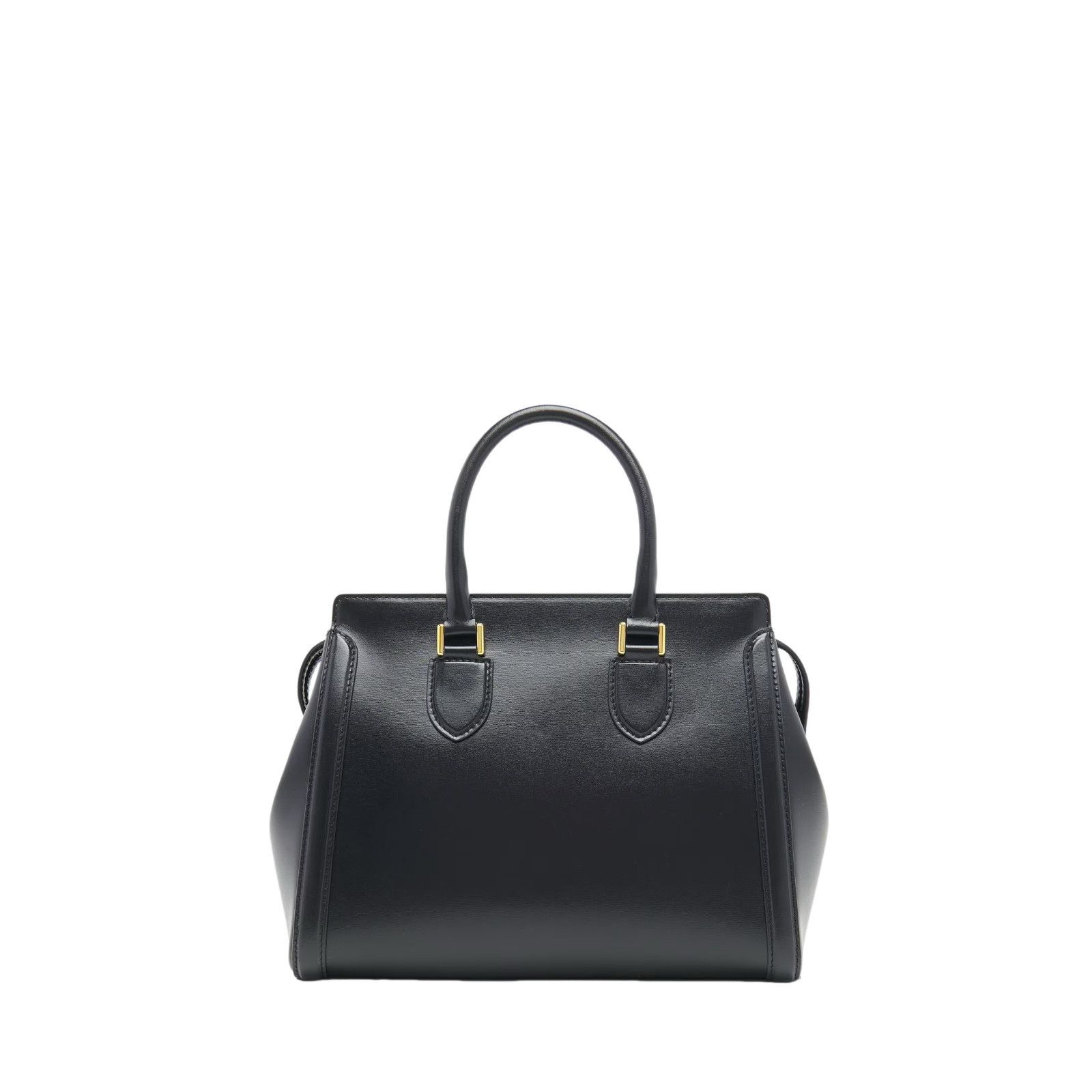 Alexander McQueen ALEXANDER MCQUEEN Birdee Large Black Leather Top Handle Bag Size ONE SIZE - 4 Thumbnail