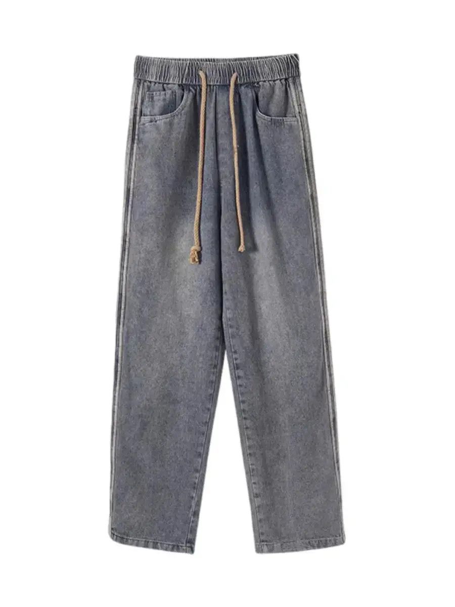 Japanese Brand Three bar jeans men's loose casual trousers Size US 34 / EU 50 - 1 Thumbnail