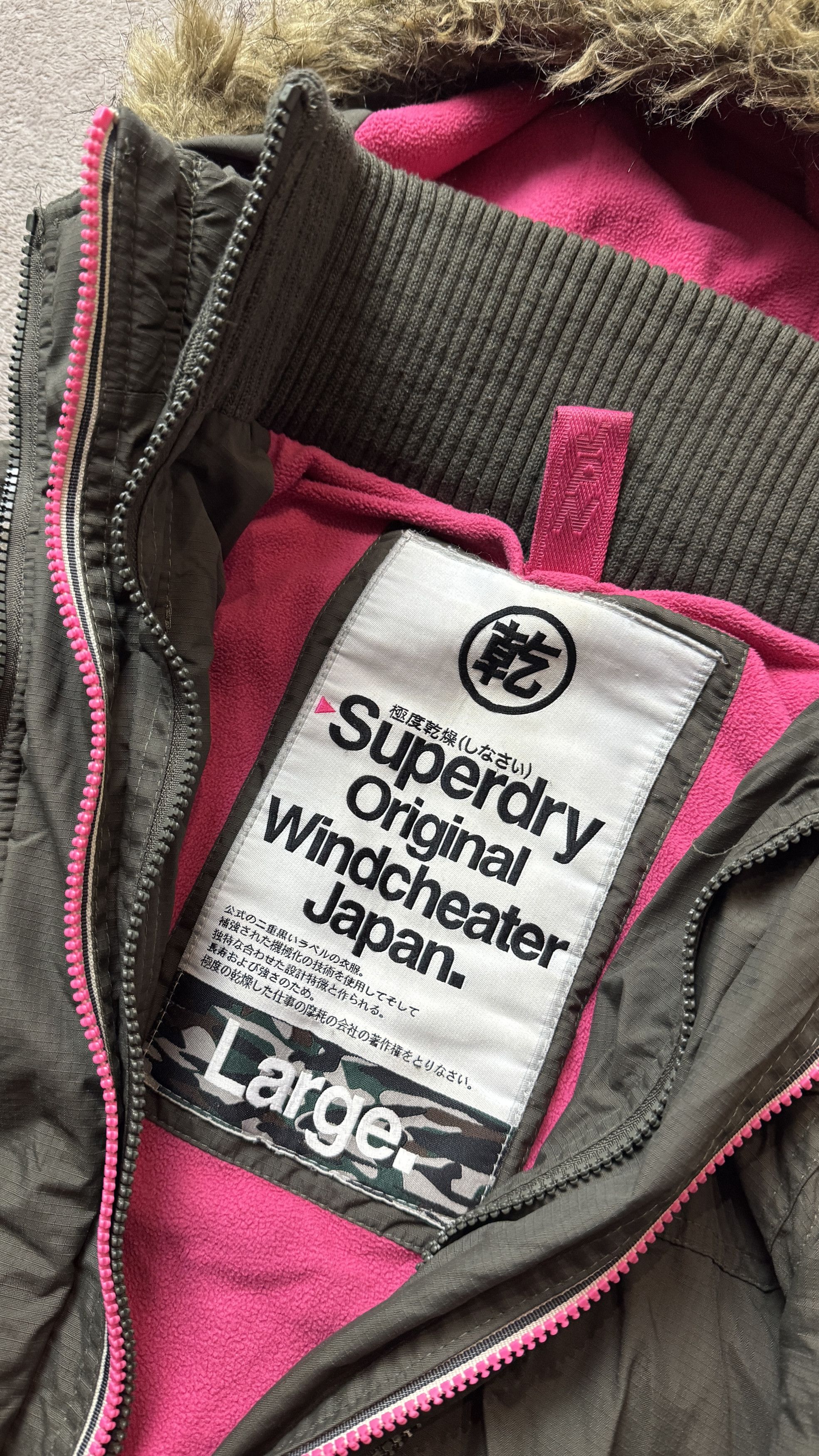 Japanese Brand Superdry Military Y2K Faux Fur Jacket ifsixwasnine LGB Goa Size US S / EU 44-46 / 1 - 6 Thumbnail