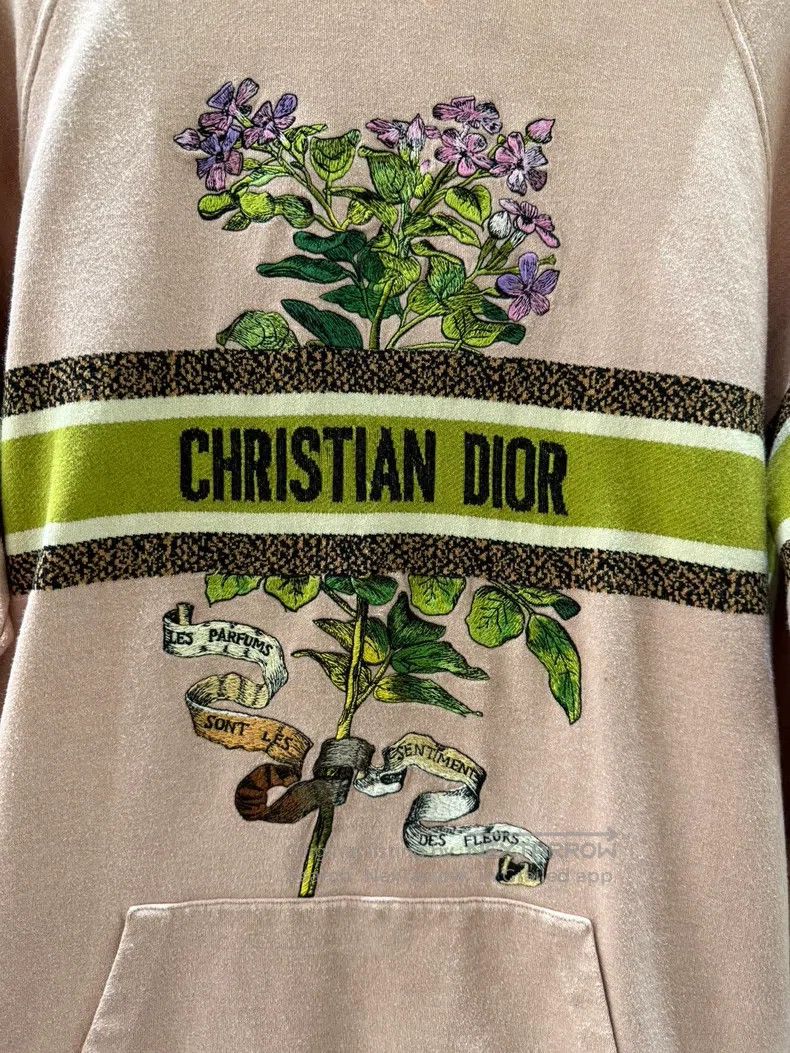 Dior Dior Floral embroidered hooded sweatshirt Size S / US 4 / IT 40 - 3 Thumbnail