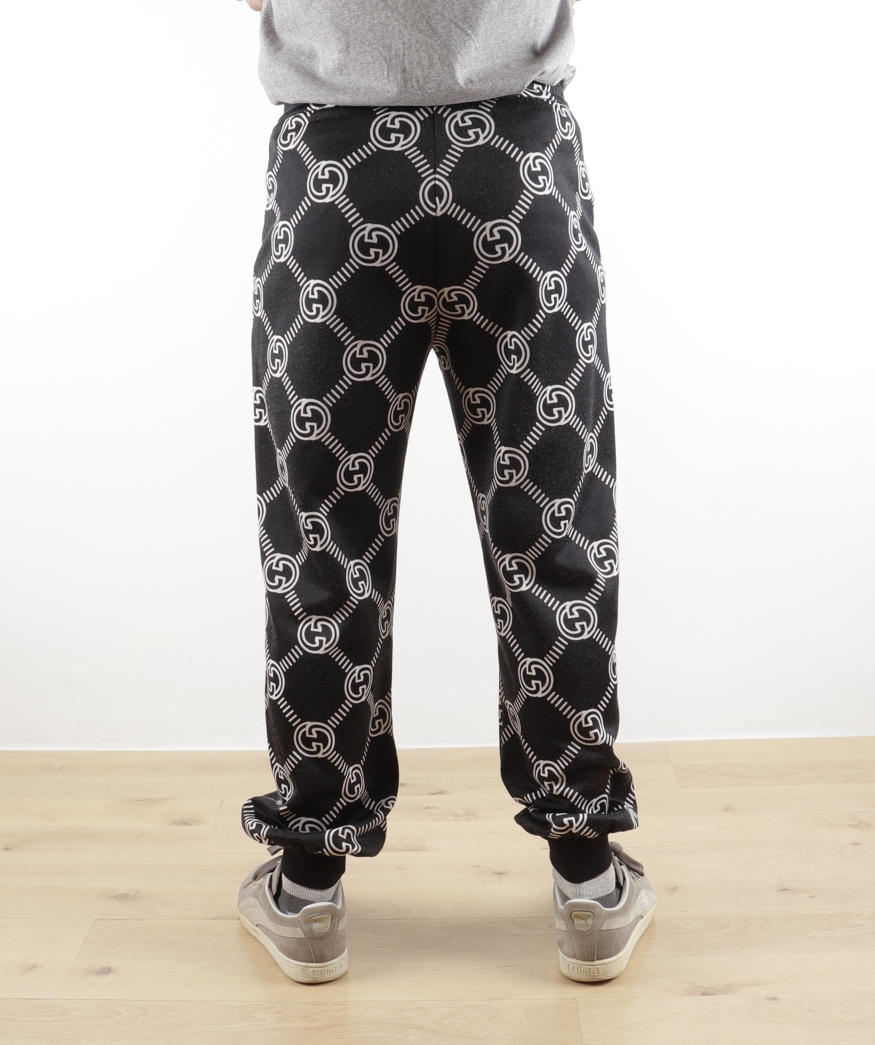 Gucci Gucci GG Monogram Black Joggers Track Pants Sweatpants Size US 31 - 7 Thumbnail