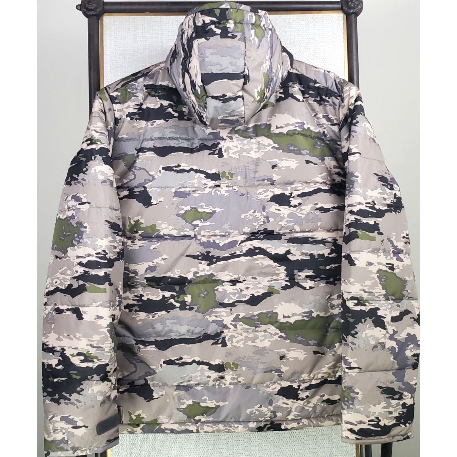 Vintage Browning Mens Full Zip Hooded Ovix Camouflage Primaloft Silver Insulated Jacket Size US M / EU 48-50 / 2 - 6 Thumbnail