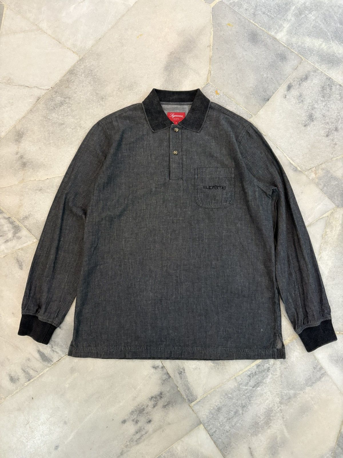 Supreme Supreme embrodered Long Sleeve Polo Shirt Size US M / EU 48-50 / 2 - 3 Thumbnail