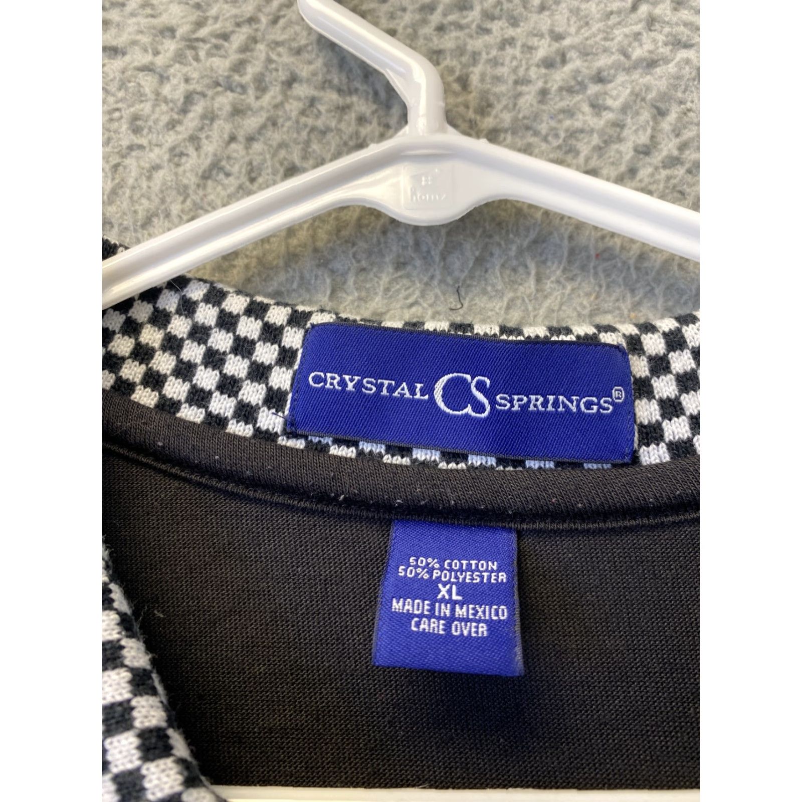 Vintage Crystal Spring Men’s Black Short Sleeve Collared Polo Shirt Size XL/ 46-43 Size US XL / EU 56 / 4 - 4 Thumbnail