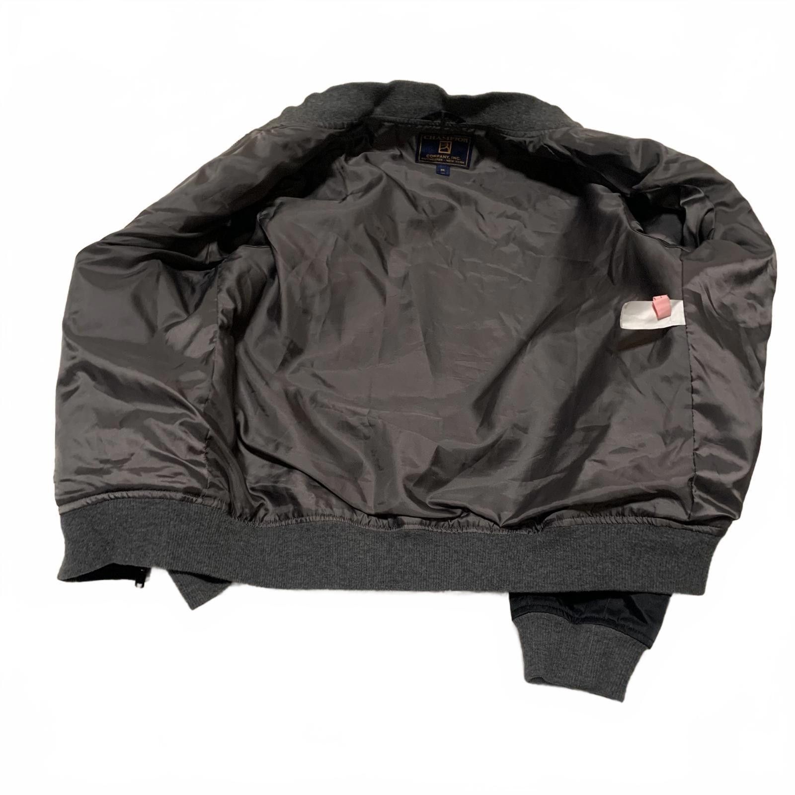Other Vintage 90s Champion Bomber Jacket M Black Gray Ribbed USA Size US M / EU 48-50 / 2 - 3 Thumbnail