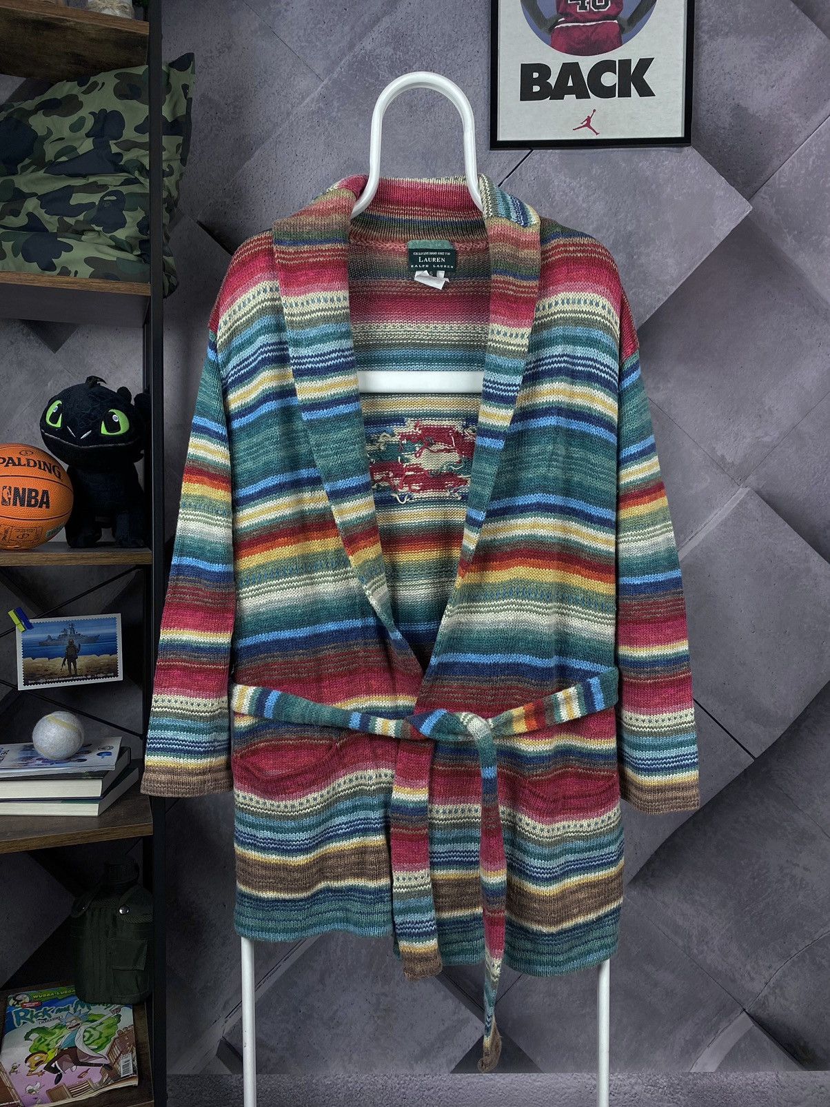 Lauren Ralph Lauren × Ralph Lauren × Vintage Exclusive Hand Knit For Lauren Ralph Lauren Womens Robe Size S / US 4 / IT 40 - 1 Thumbnail