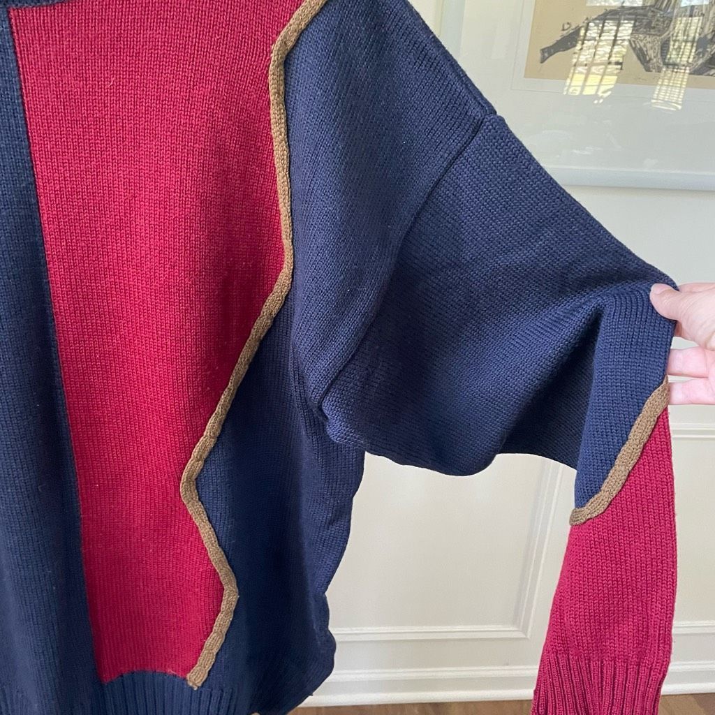 Andrew Fezza Vintage 90s Andrew Fezza 3D Knit Sweater MET MMA Exhibit Des Size US L / EU 52-54 / 3 - 4 Thumbnail