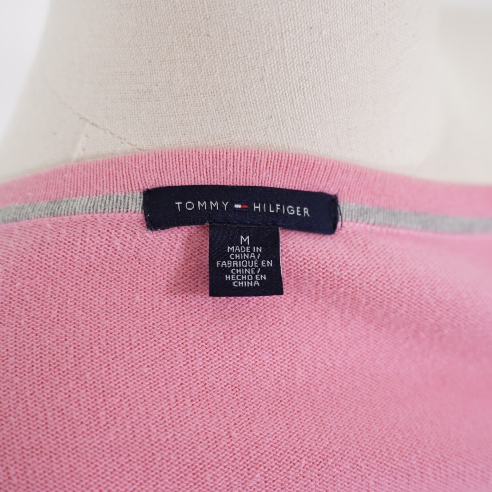 Tommy Hilfiger Tommy Hilfiger Medium Pink Button Cardigan Sweater Long Flut Size M / US 6-8 / IT 42-44 - 8 Thumbnail