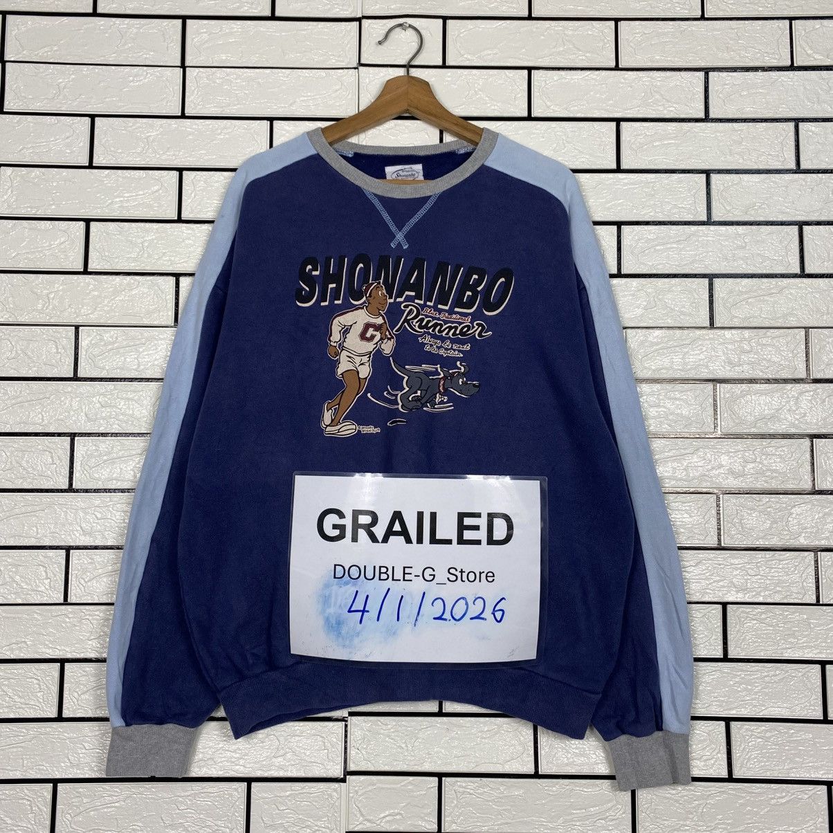 Japanese Brand 📌Vintage Sweatshirt Cartoon Shonanbo Big Logo Japan Made Size US L / EU 52-54 / 3 - 1 Thumbnail