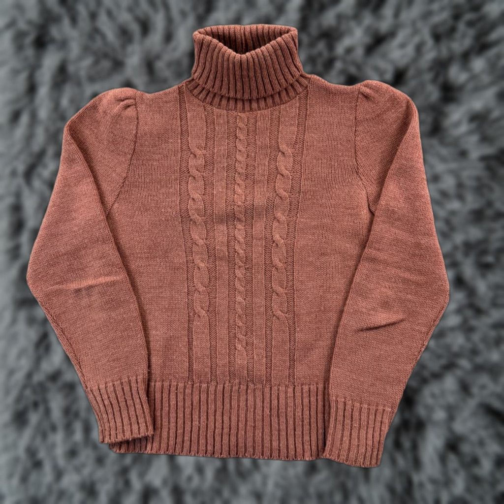Vintage VINTAGE Its Pure Gould Sweater Women Small Rose Puff Sleeve Cable Knit 80s Cozy Size S / US 4 / IT 40 - 1 Thumbnail
